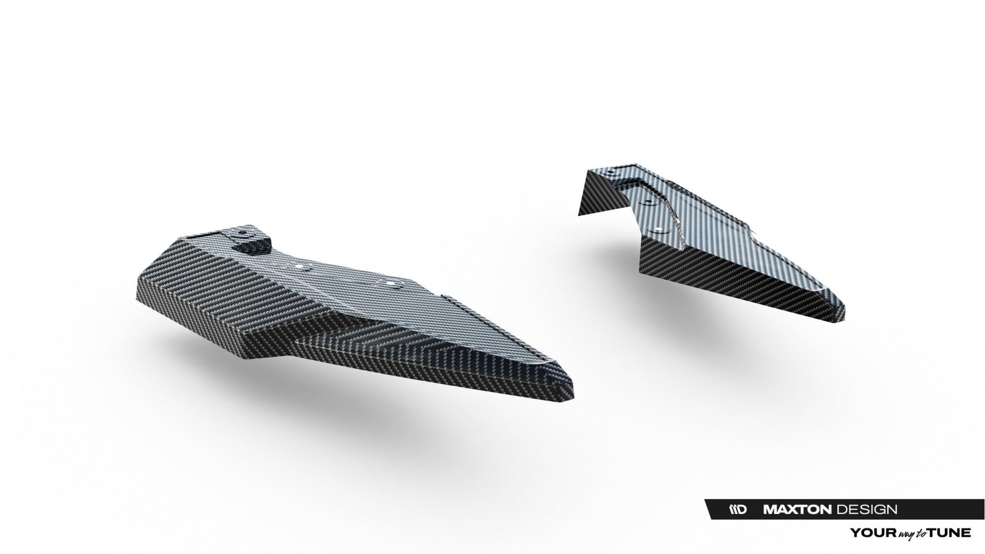Maxton Design Splitters laterales traseros de fibra de carbono pre-preg para Audi Q8 S-Line Mk1 Facelift - imagen 5