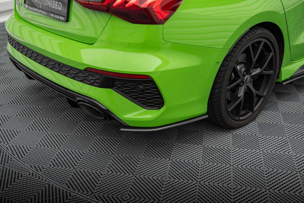 Maxton Design Splitters laterales traseros de fibra de carbono pre-preg para Audi RS3 Sedan 8Y - imagen 2