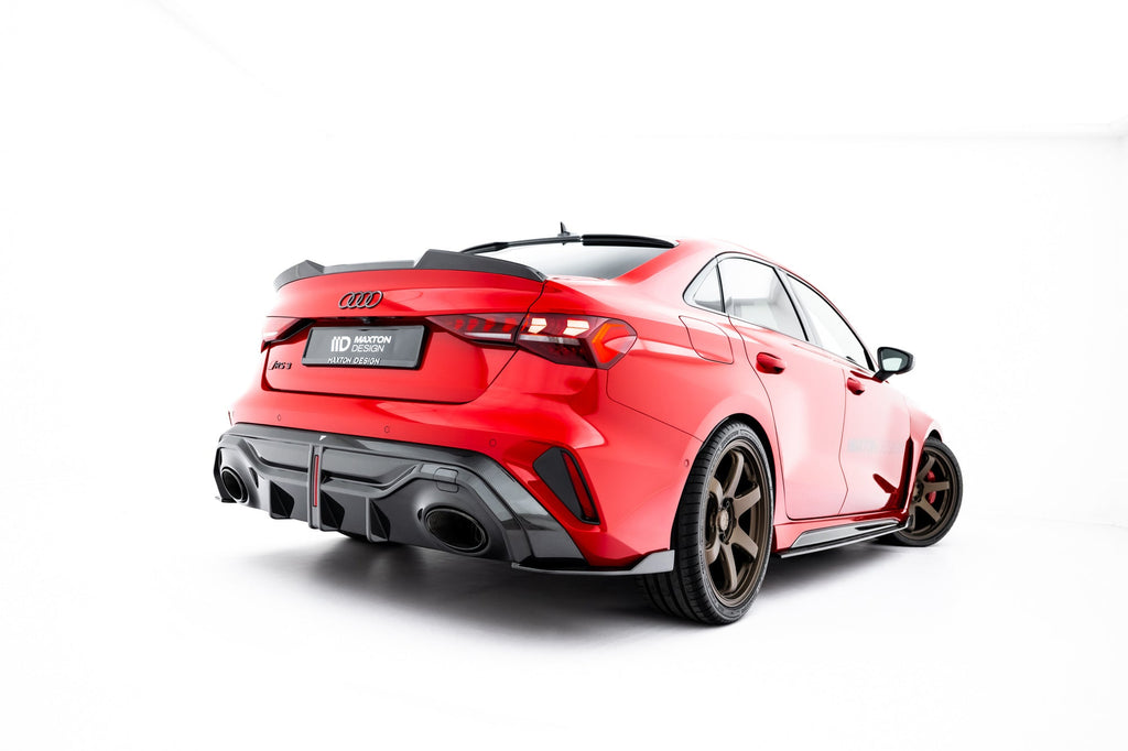 Maxton Design Splitters laterales traseros de fibra de carbono pre-preg para Audi RS3 Sedan 8Y Facelift - imagen 6