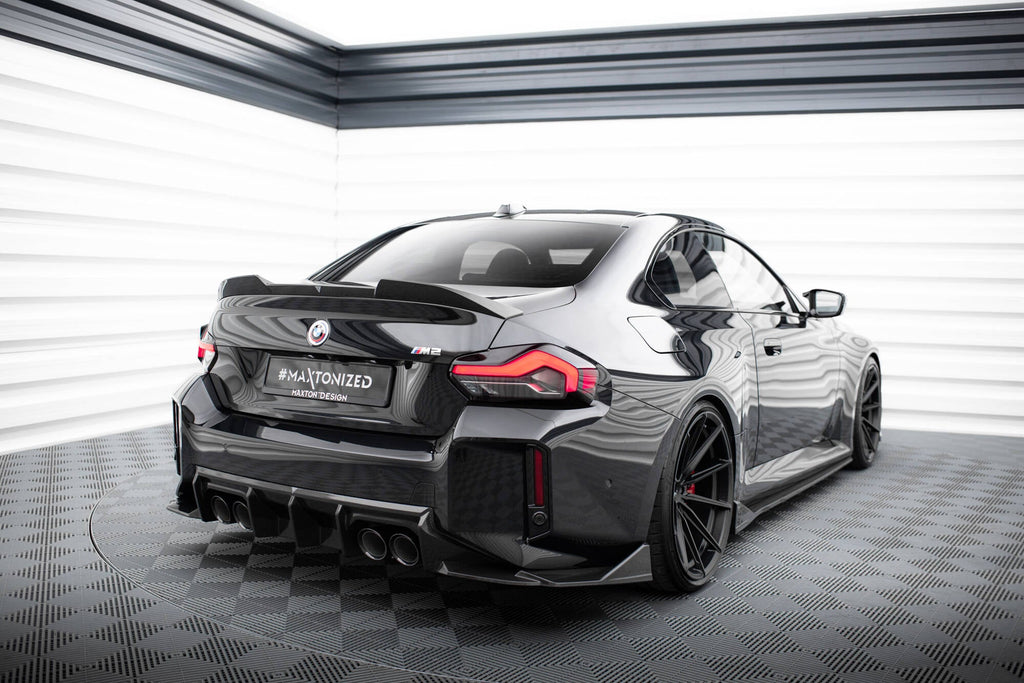 Maxton Design Splitters laterales traseros de fibra de carbono pre-preg para BMW M2 G87 - imagen 2