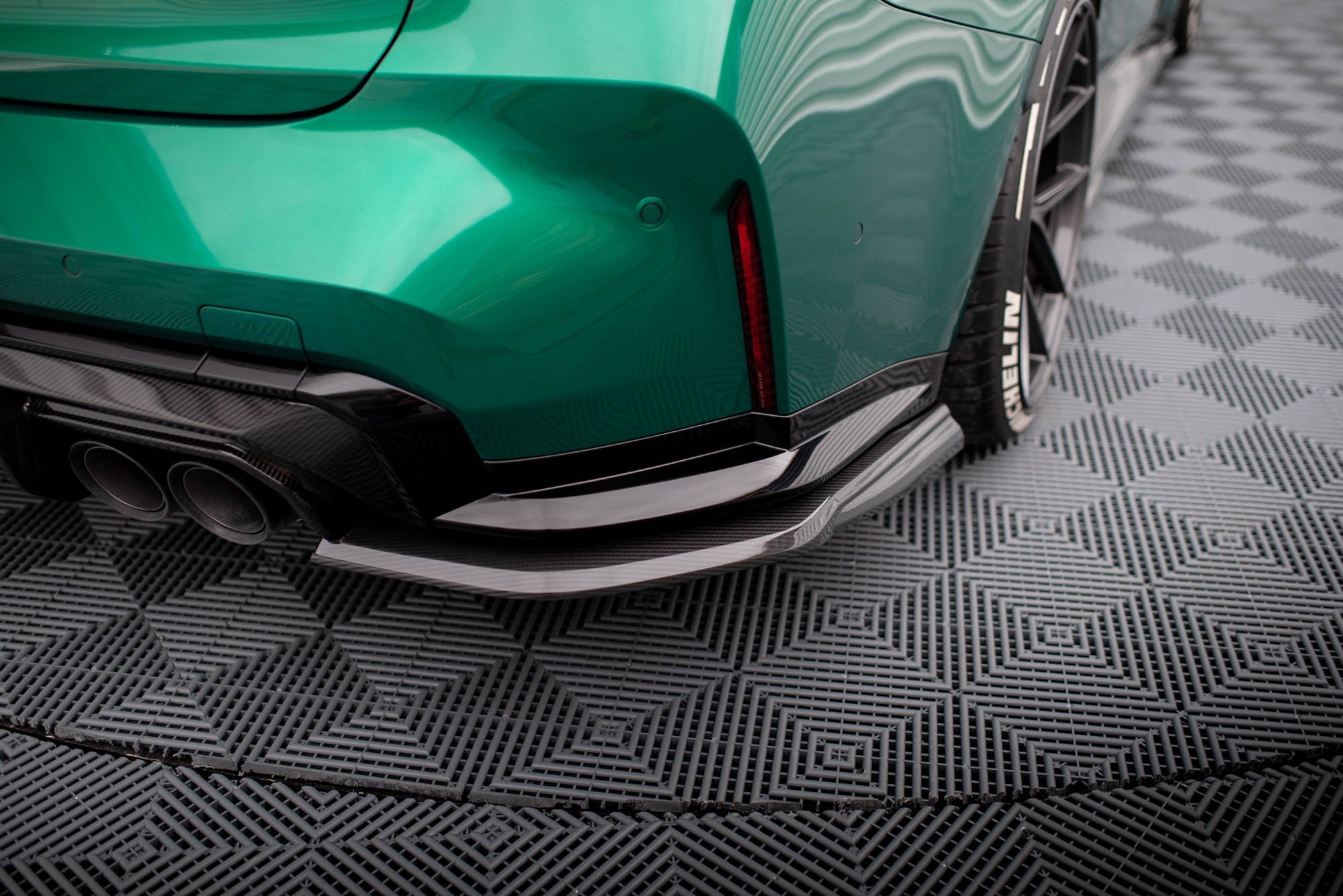Maxton Design Splitters laterales traseros de fibra de carbono pre-preg para BMW M3 Sedan / Touring G80 / G81 - imagen 3