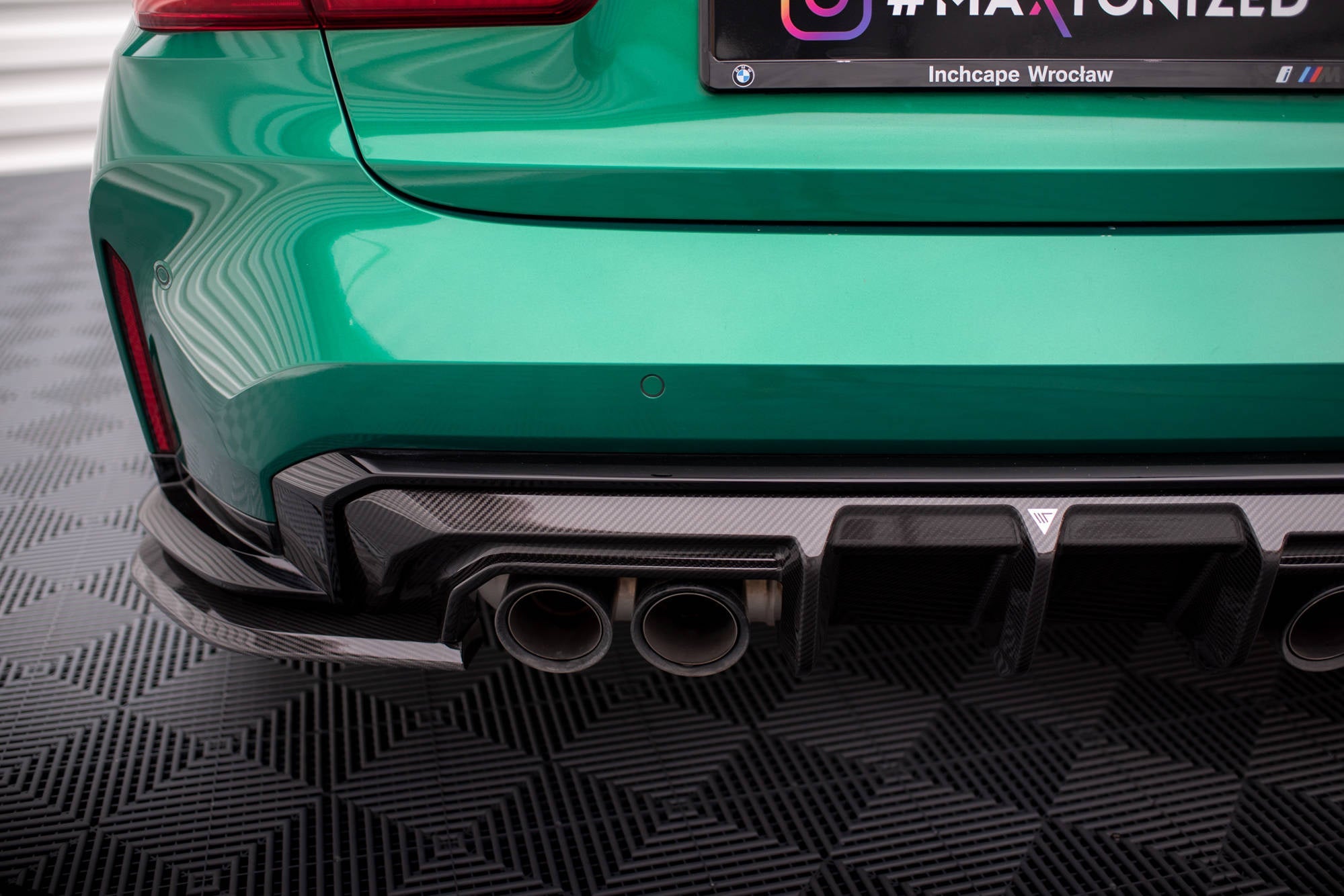 Maxton Design Splitters laterales traseros de fibra de carbono pre-preg para BMW M3 Sedan / Touring G80 / G81 - imagen 4