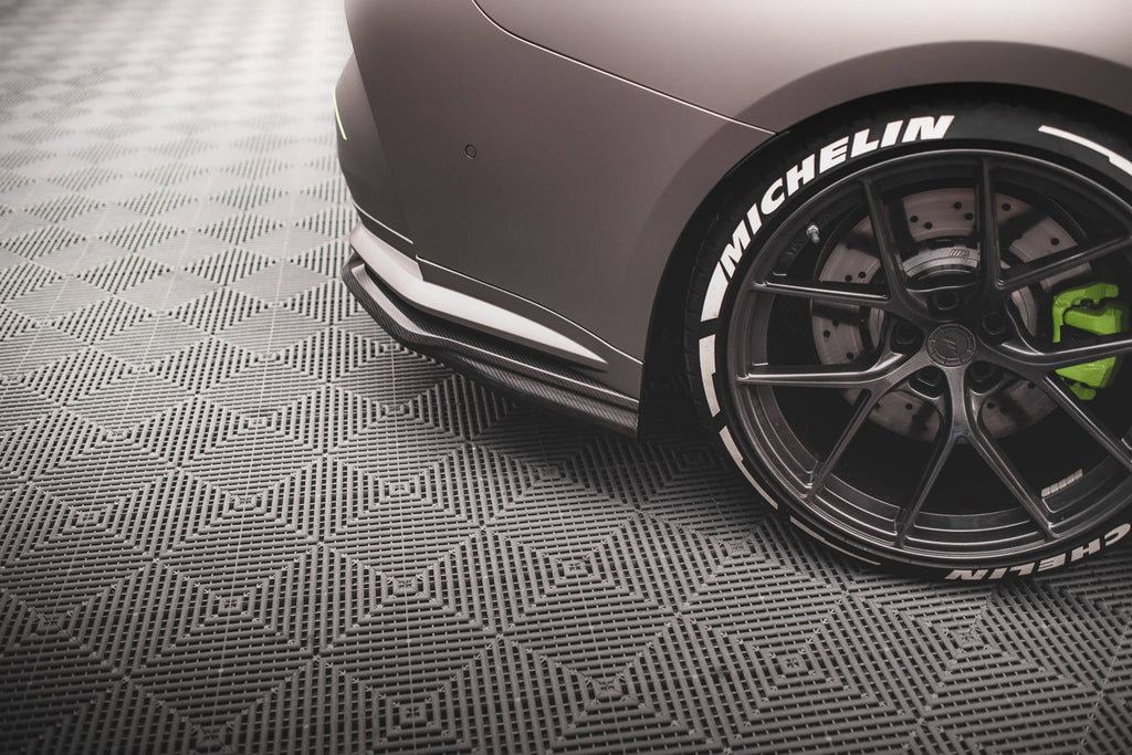Maxton Design Splitters laterales traseros de fibra de carbono pre-preg para BMW M4 G82 / G82 Facelift - imagen 5