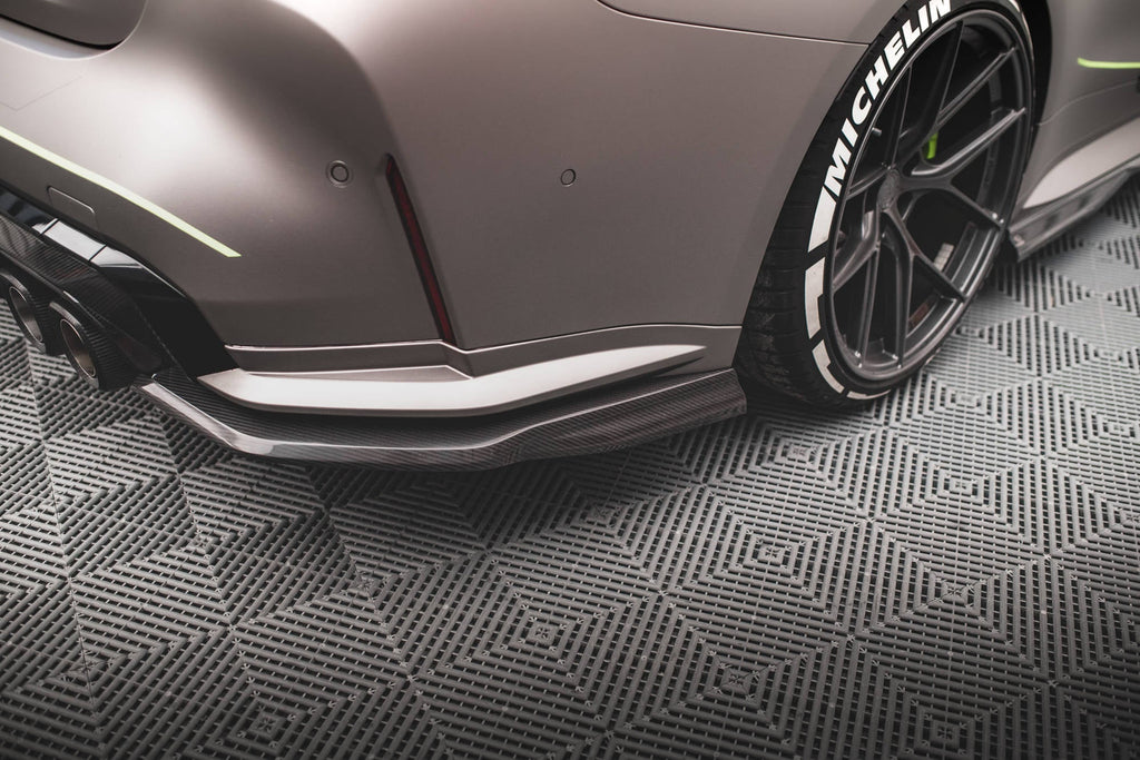 Maxton Design Splitters laterales traseros de fibra de carbono pre-preg para BMW M4 G82 / G82 Facelift - imagen 6