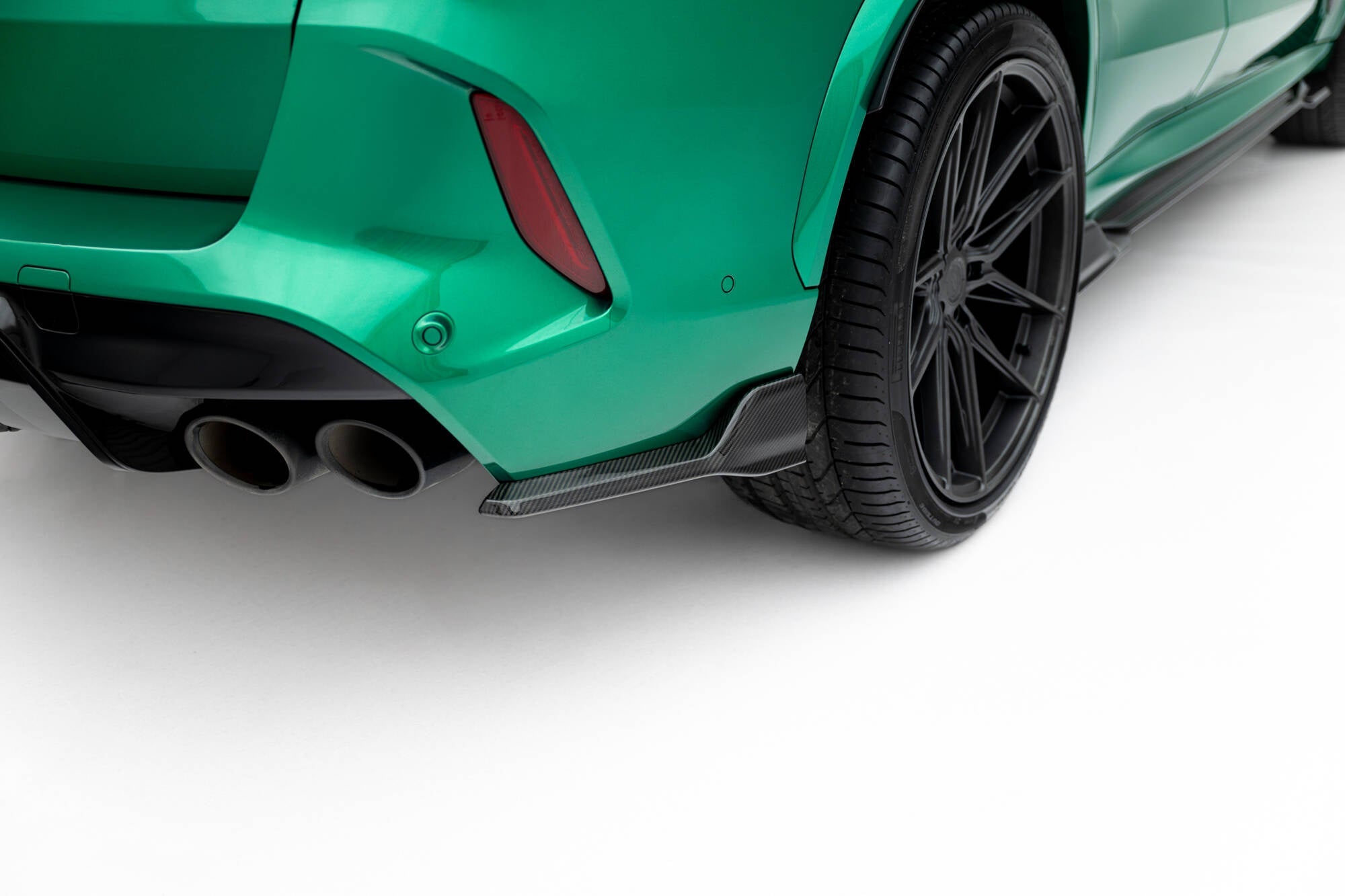 Maxton Design Splitters laterales traseros de fibra de carbono pre-preg para BMW X5 M F95 Facelift - imagen 3