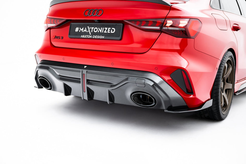 Maxton Design Prepreg Carbon Fiber Rear Diffuser para Audi RS3 Sedan 8Y Facelift - imagen 2