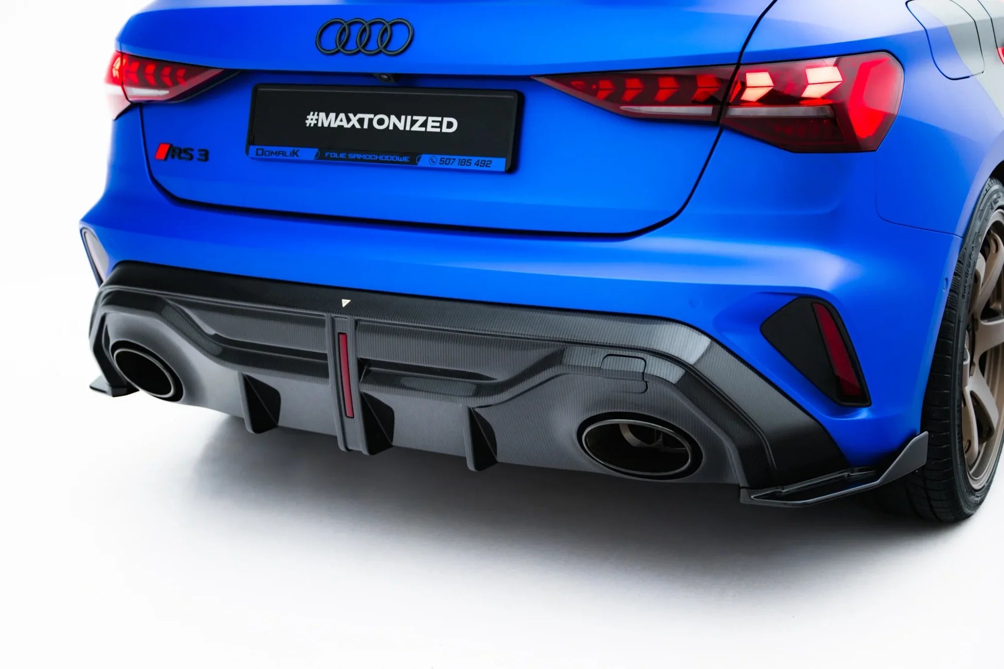 Maxton Design Prepreg Carbon Fiber Rear Diffuser para Audi RS3 Sportback 8Y Facelift - imagen 2
