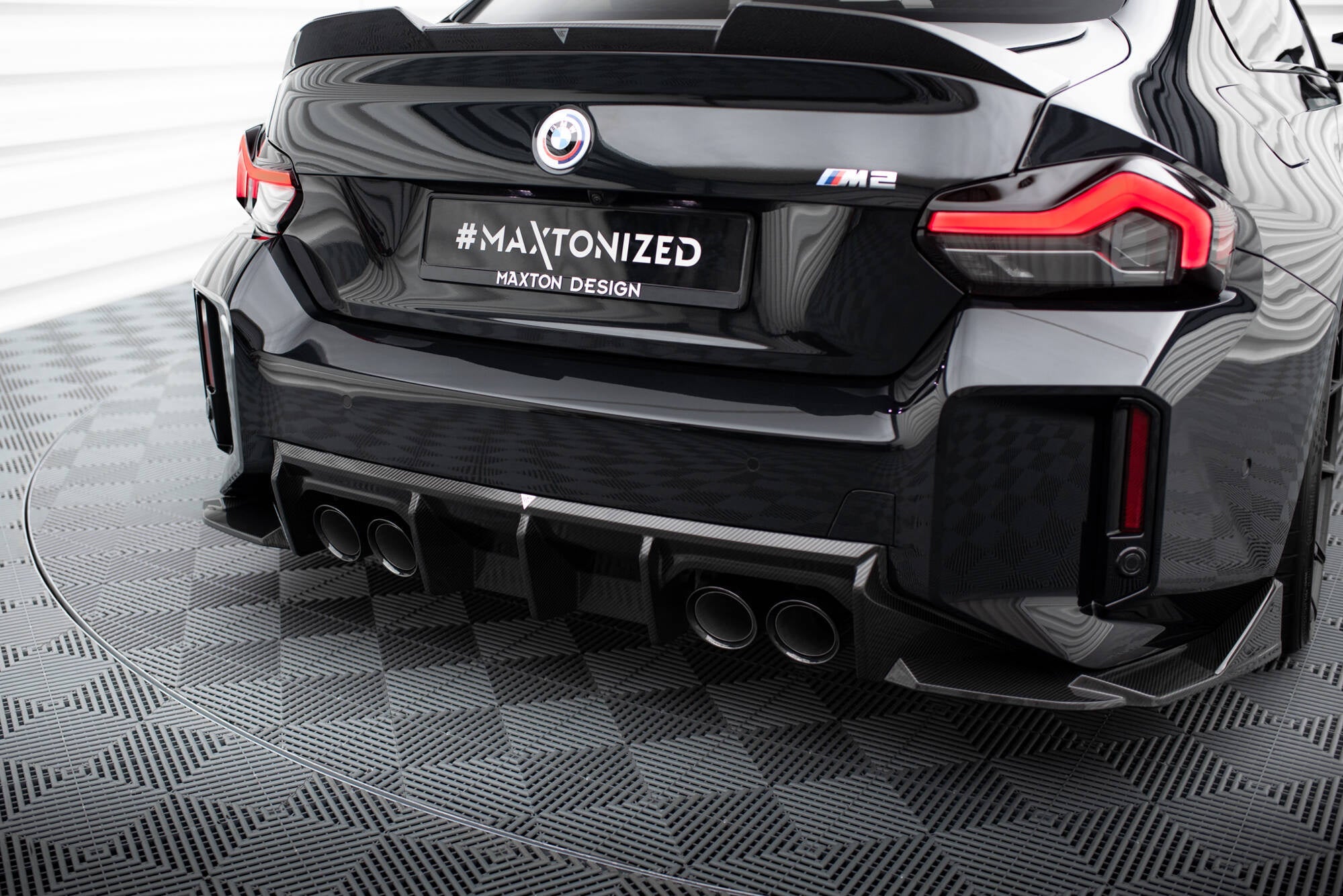 Maxton Design Prepreg Carbon Fiber Rear Diffuser para BMW M2 G87 - imagen 1