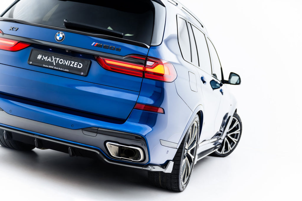 Maxton Design Carbon Rear Diffuser Prepreg para BMW X7 M-Pack G07 / G07 Facelift (with tow hook) - imagen 1