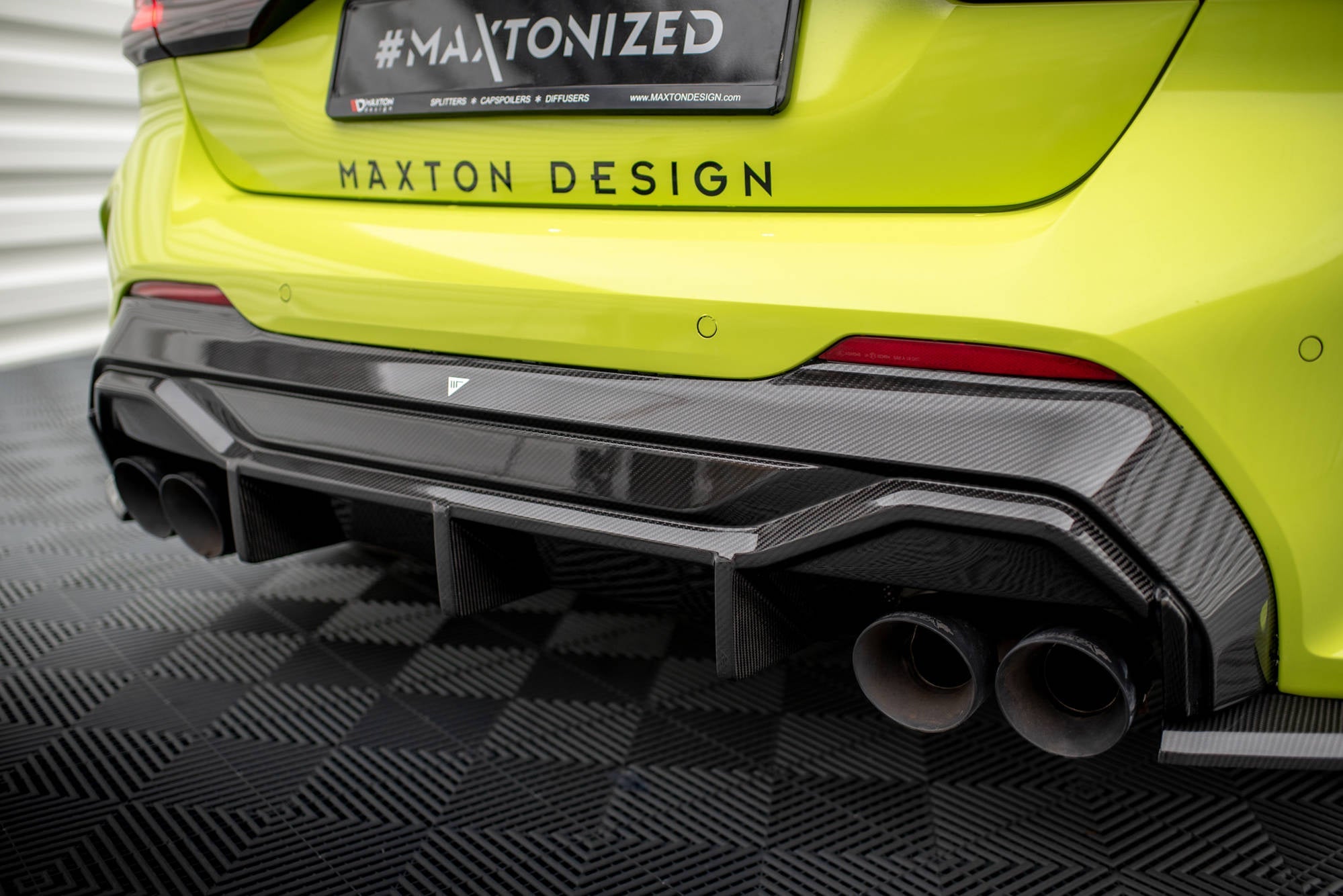 Maxton Design Prepreg Carbon Fiber Rear Diffuser V.1 para BMW 1 F40 M-Pack/ M135i - imagen 2