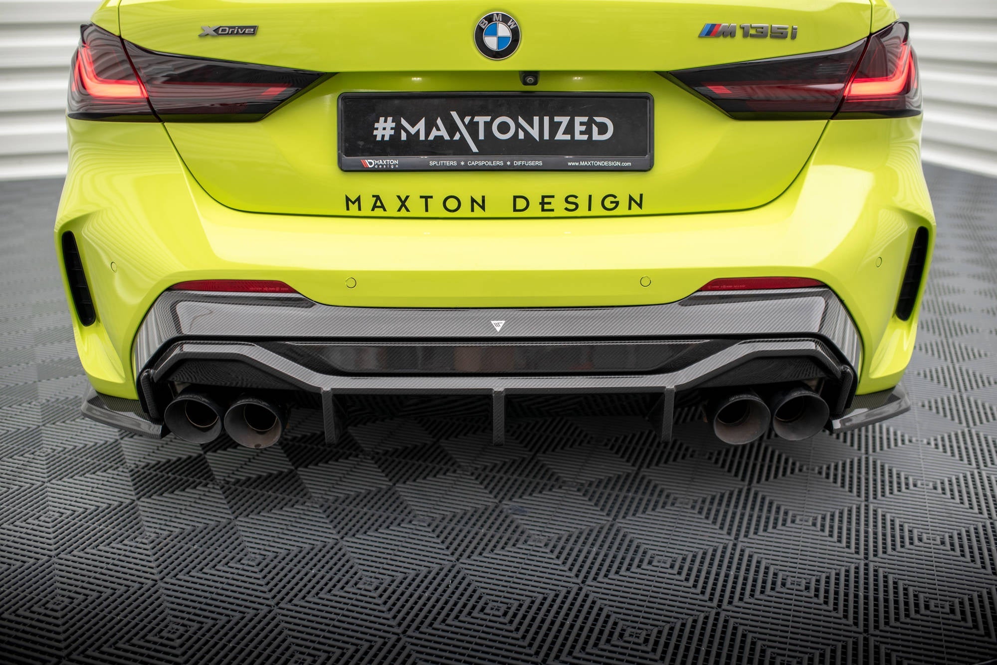 Maxton Design Prepreg Carbon Fiber Rear Diffuser V.1 para BMW 1 F40 M-Pack/ M135i - imagen 7