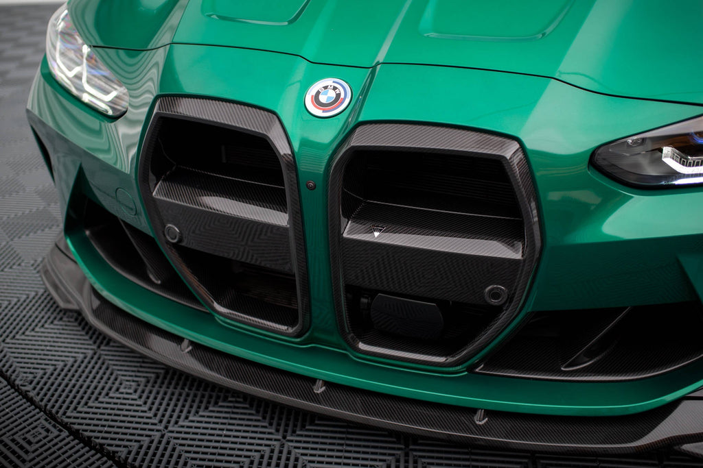 Maxton Design Carbon Fiber Front Grill Prepreg para BMW M4 G82 / M3 G80 - version with radar - imagen 11