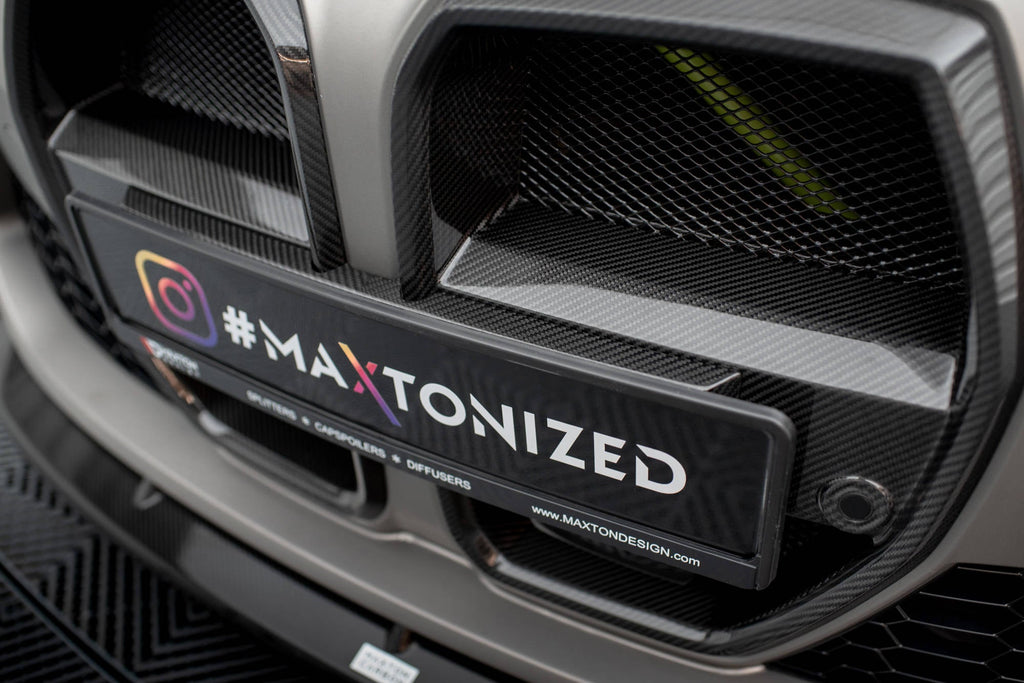Maxton Design Carbon Fiber Front Grill Prepreg para BMW M4 G82 / M3 G80 - version with radar - imagen 3
