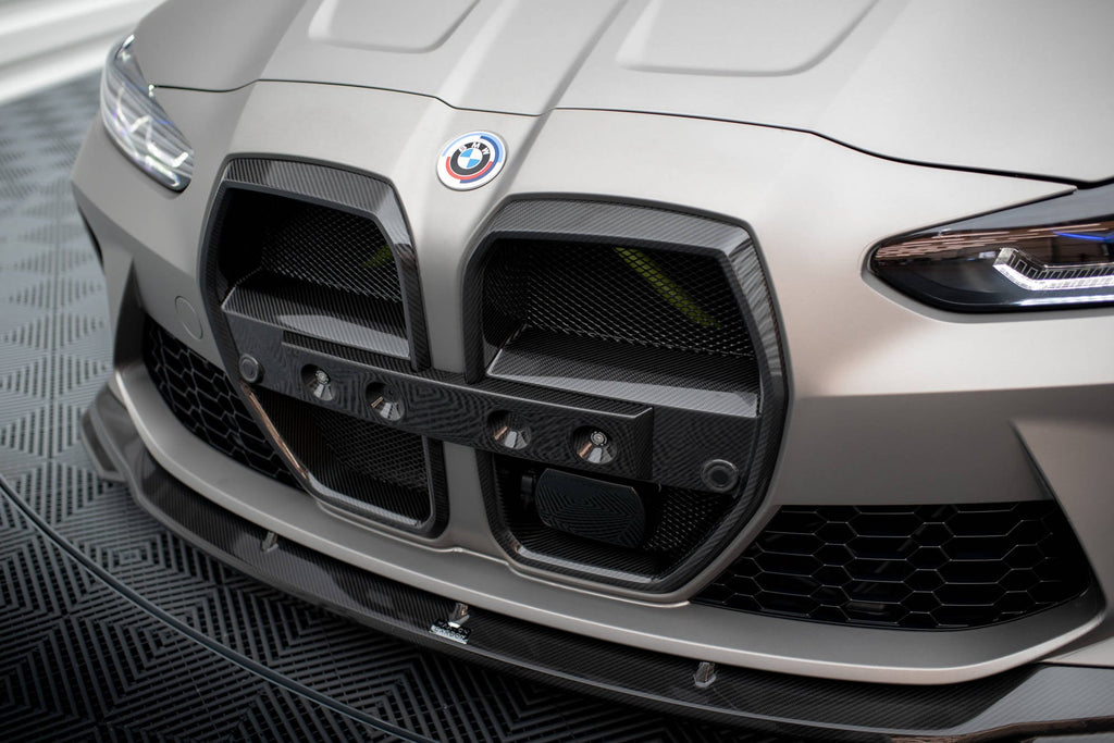 Maxton Design Carbon Fiber Front Grill Prepreg para BMW M4 G82 / M3 G80 - version with radar - imagen 2