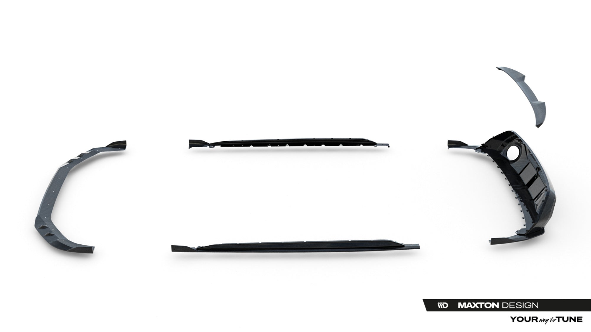 Maxton Design Set Of Prepreg Carbon Splitters para Audi RS3 Sedan 8Y Facelift - imagen 39