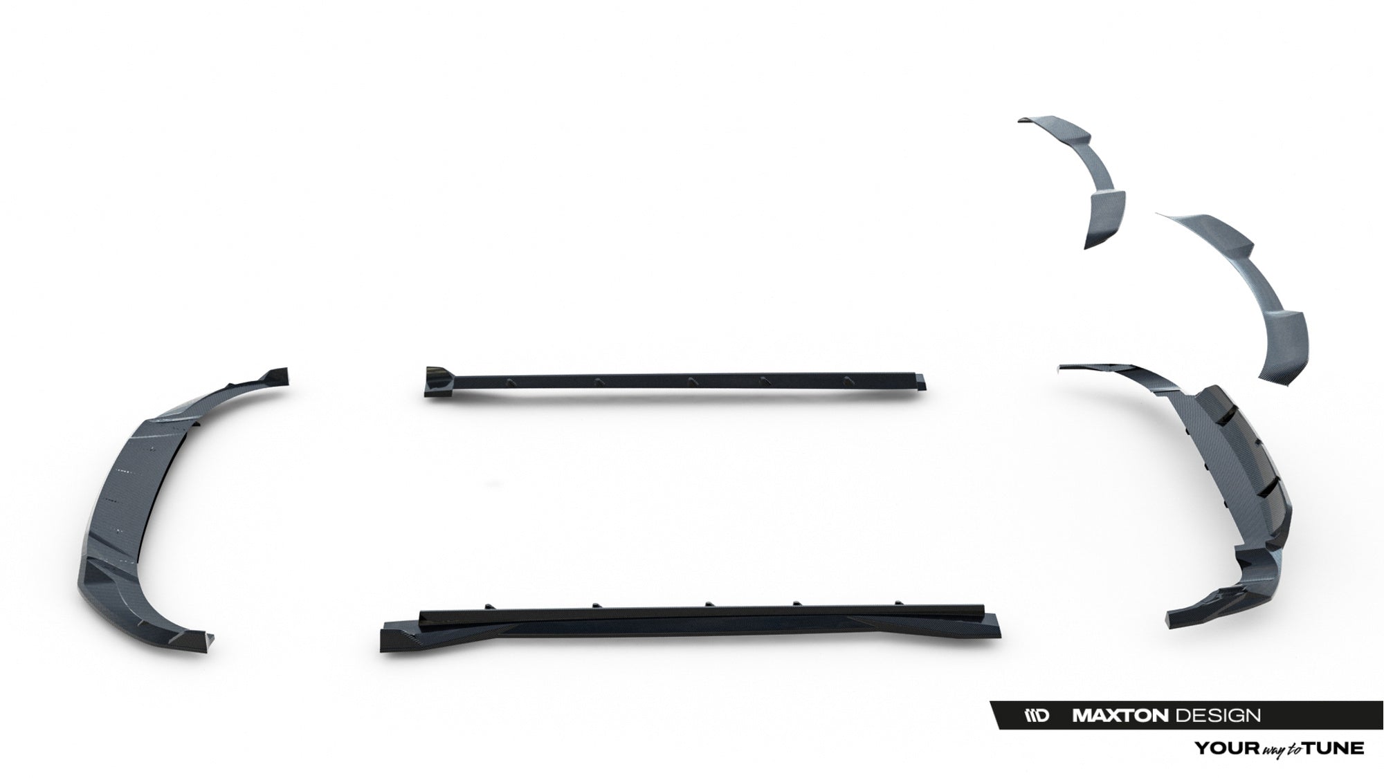 Maxton Design Set Of Prepreg Carbon Fiber Splitters para Audi RSQ8 Mk1 Facelift - imagen 27