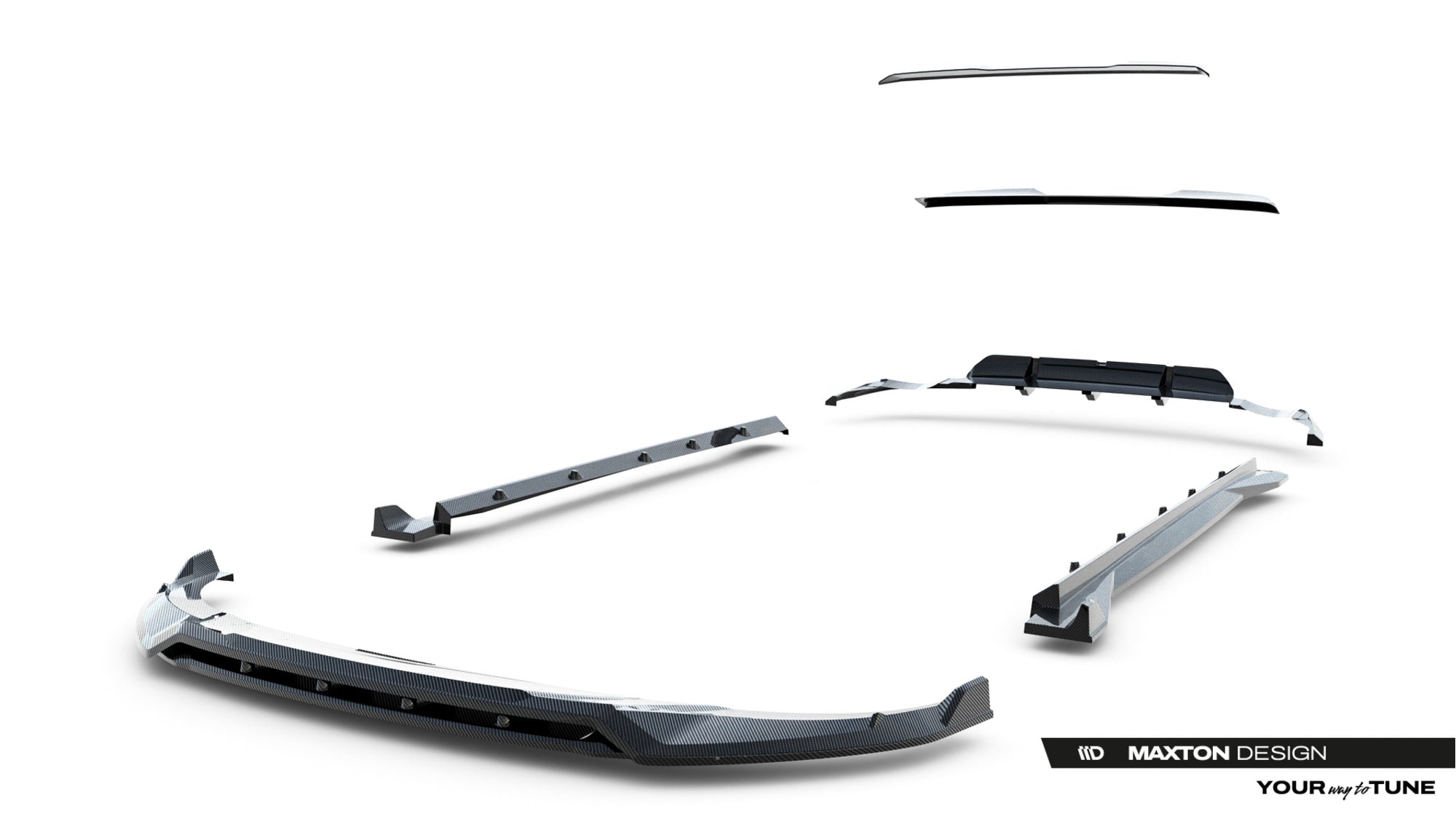 Maxton Design Set Of Prepreg Carbon Fiber Splitters para Audi RSQ8 Mk1 Facelift - imagen 26