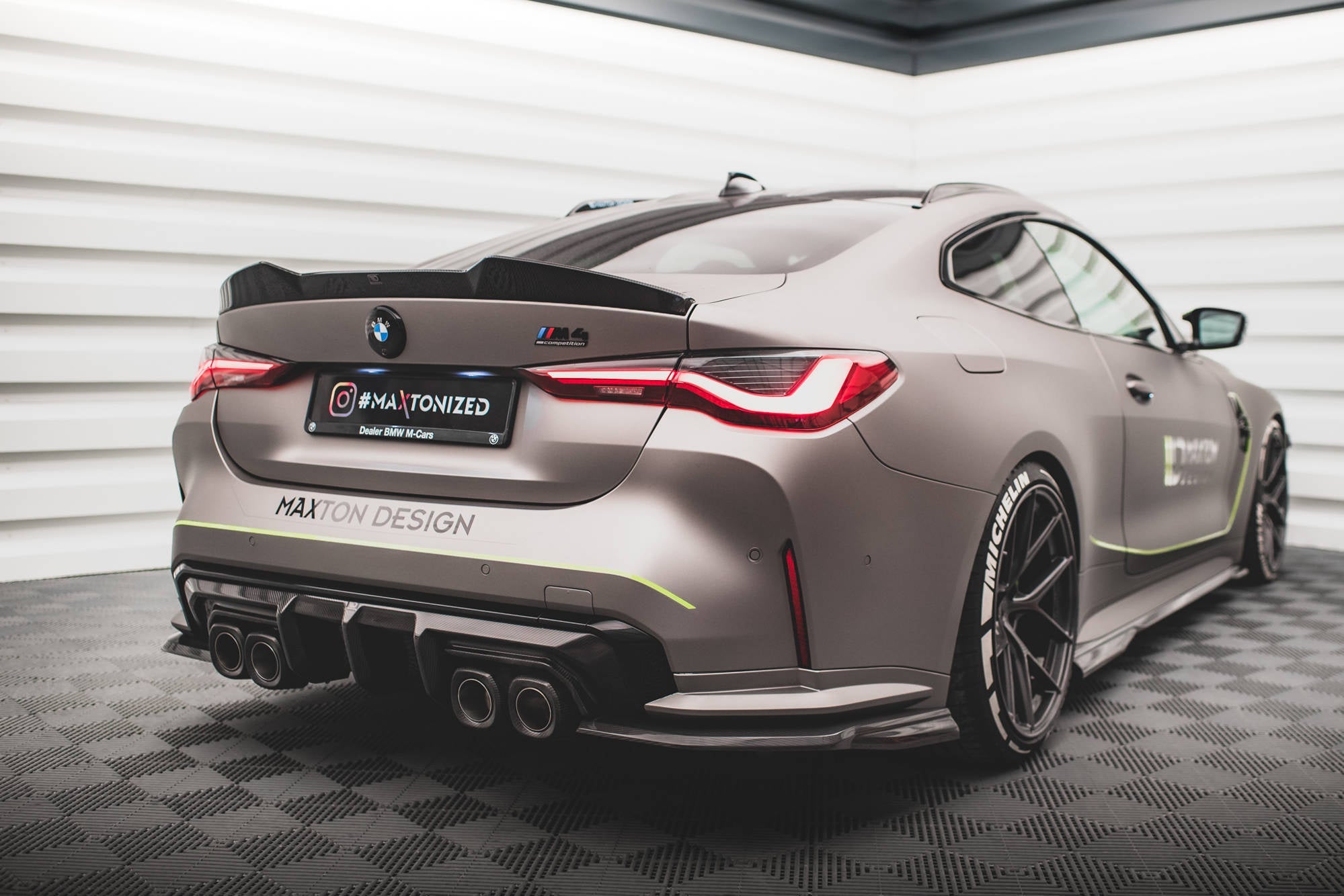 Maxton Design Set Of Prepreg Carbon Fiber Splitters para BMW M4 Coupe G82 / G82 Facelift - imagen 12