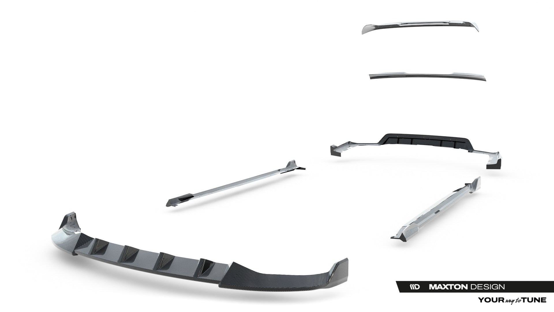 Maxton Design Set Of Prepreg Carbon Fiber Splitters para BMW X5 M-Pack G05 - imagen 28