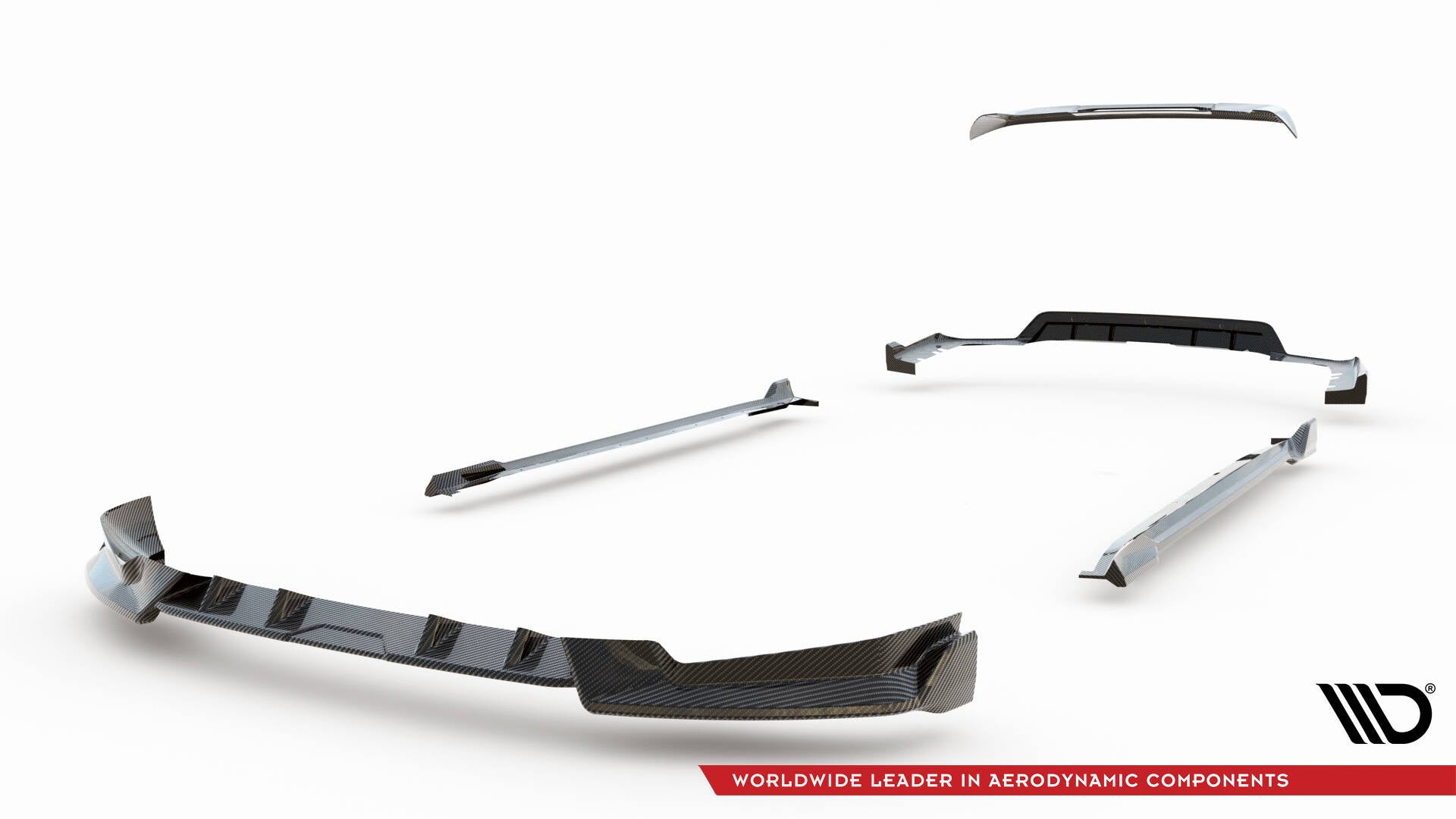 Maxton Design Set Of Prepreg Carbon Fiber Splitters para BMW X5 M-Pack G05 Facelift - imagen 27