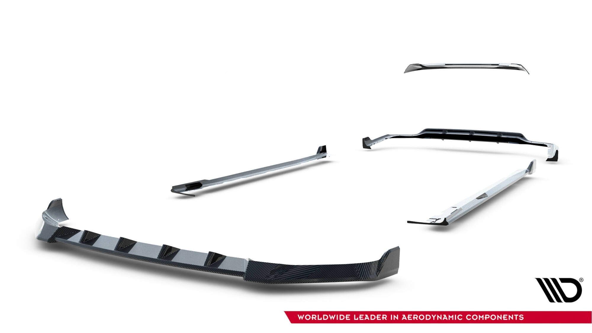 Maxton Design Set Of Prepreg Carbon Splitters V.1 para BMW X7 M-Pack G07 Facelift - imagen 17