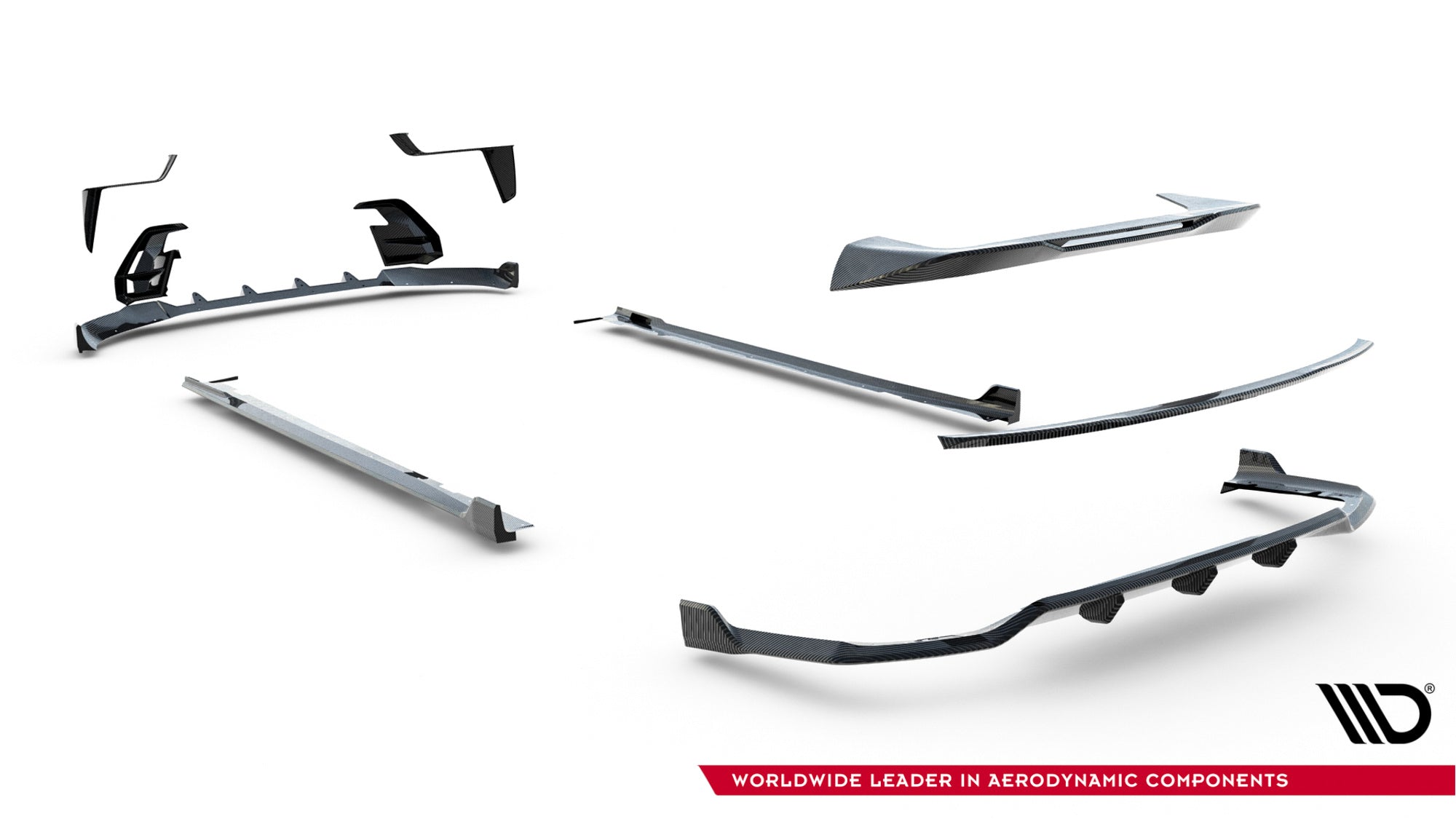 Maxton Design Set Of Prepreg Carbon Splitters V.2 para BMW X7 M-Pack G07 Facelift - imagen 23