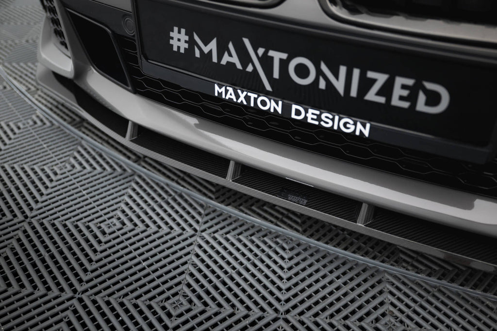 Maxton Design Splitter delantero de fibra de carbono pre-preg + Abs Splitter para BMW 7 M-Pack G11 Facelift - imagen 5