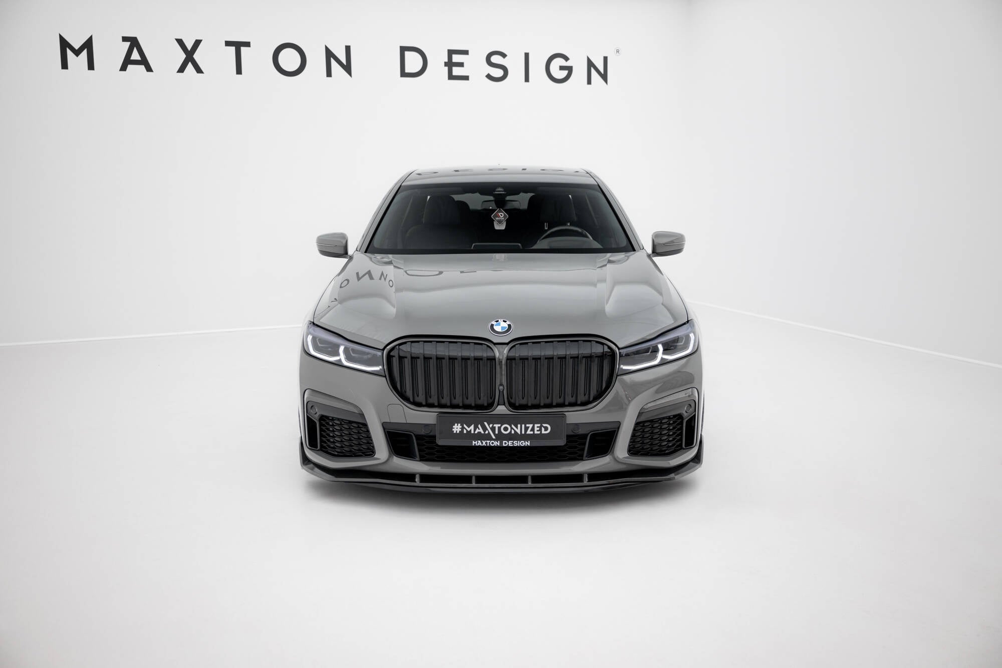 Maxton Design Splitter delantero de fibra de carbono pre-preg + Abs Splitter para BMW 7 M-Pack G11 Facelift - imagen 2