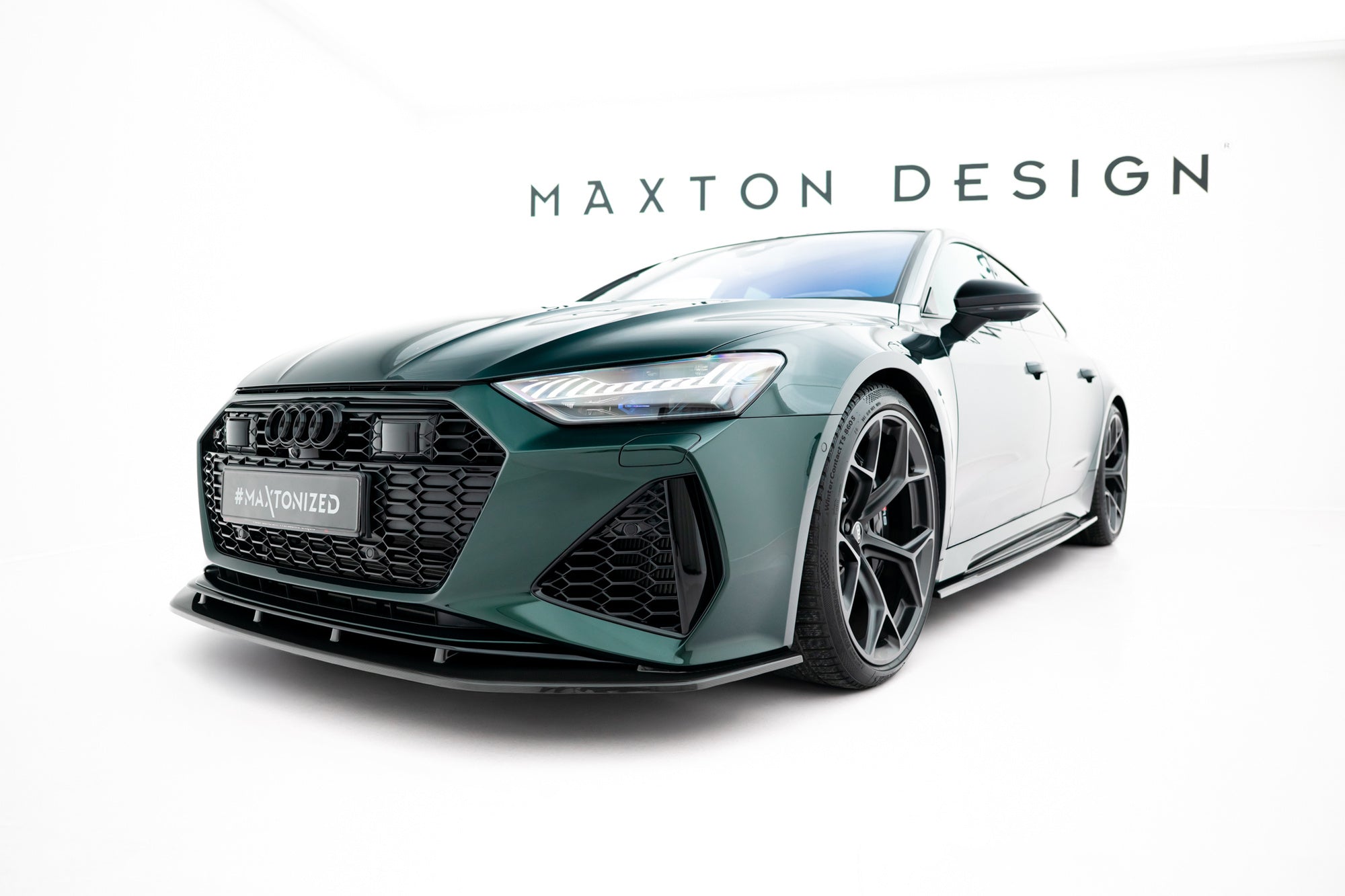 Maxton Design Splitter delantero de fibra de carbono pre-preg para Audi RS7 C8 - imagen 6