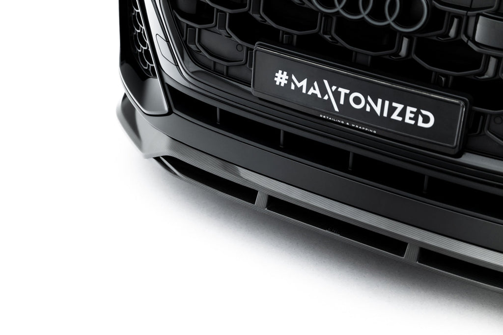Maxton Design Splitter delantero de fibra de carbono pre-preg para Audi SQ8 / Q8 S-Line Mk1 Facelift - imagen 4