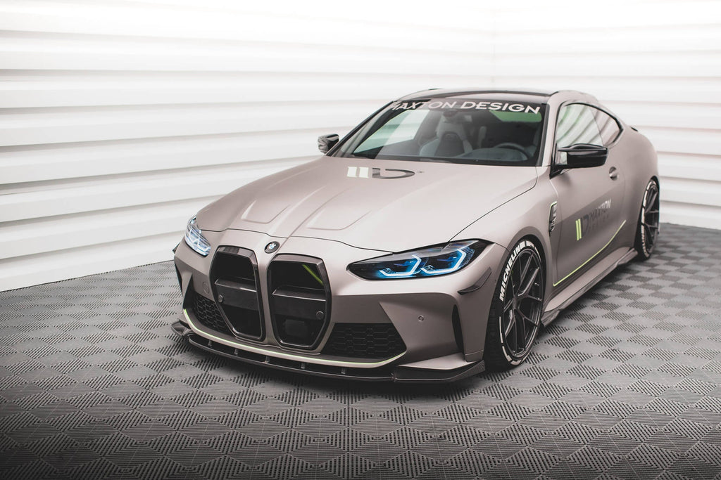 Maxton Design Splitter delantero de fibra de carbono pre-preg V.1 para BMW M3 Sedan / Touring G80 / G81 - imagen 3