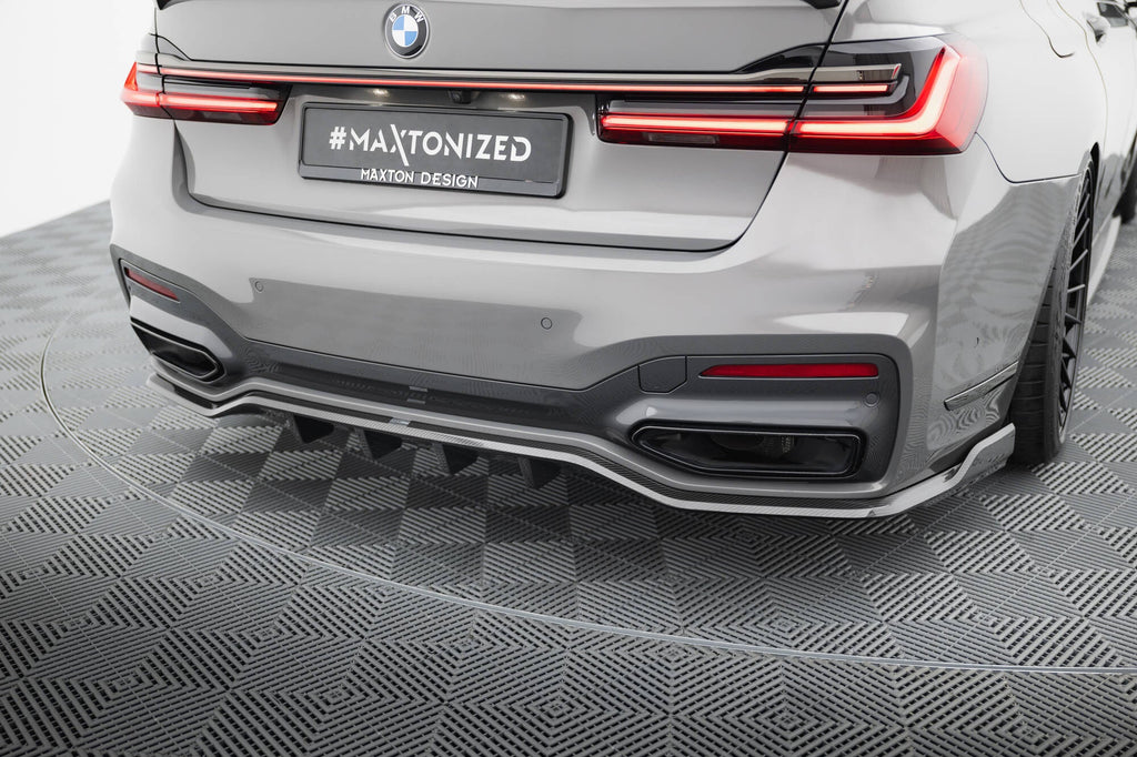 Maxton Design Splitter trasero de fibra de carbono pre-preg para BMW 7 M-Pack G11 / G12 Facelift - imagen 1