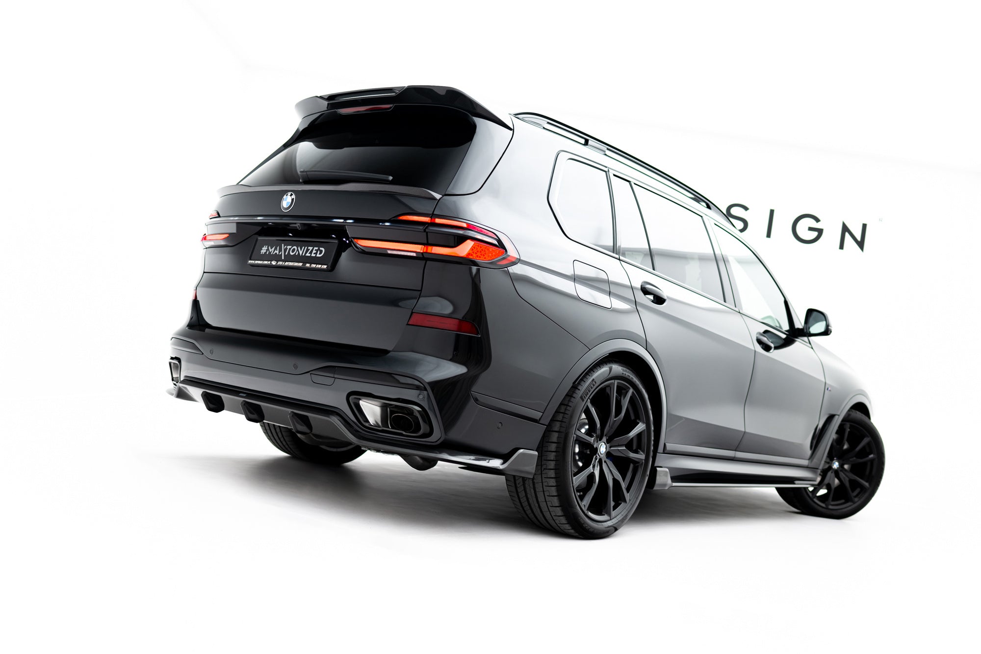 Maxton Design Prepreg Carbon Fiber Tailgate Spoiler (Lower) para BMW X7 M-Pack G07 Facelift - imagen 6