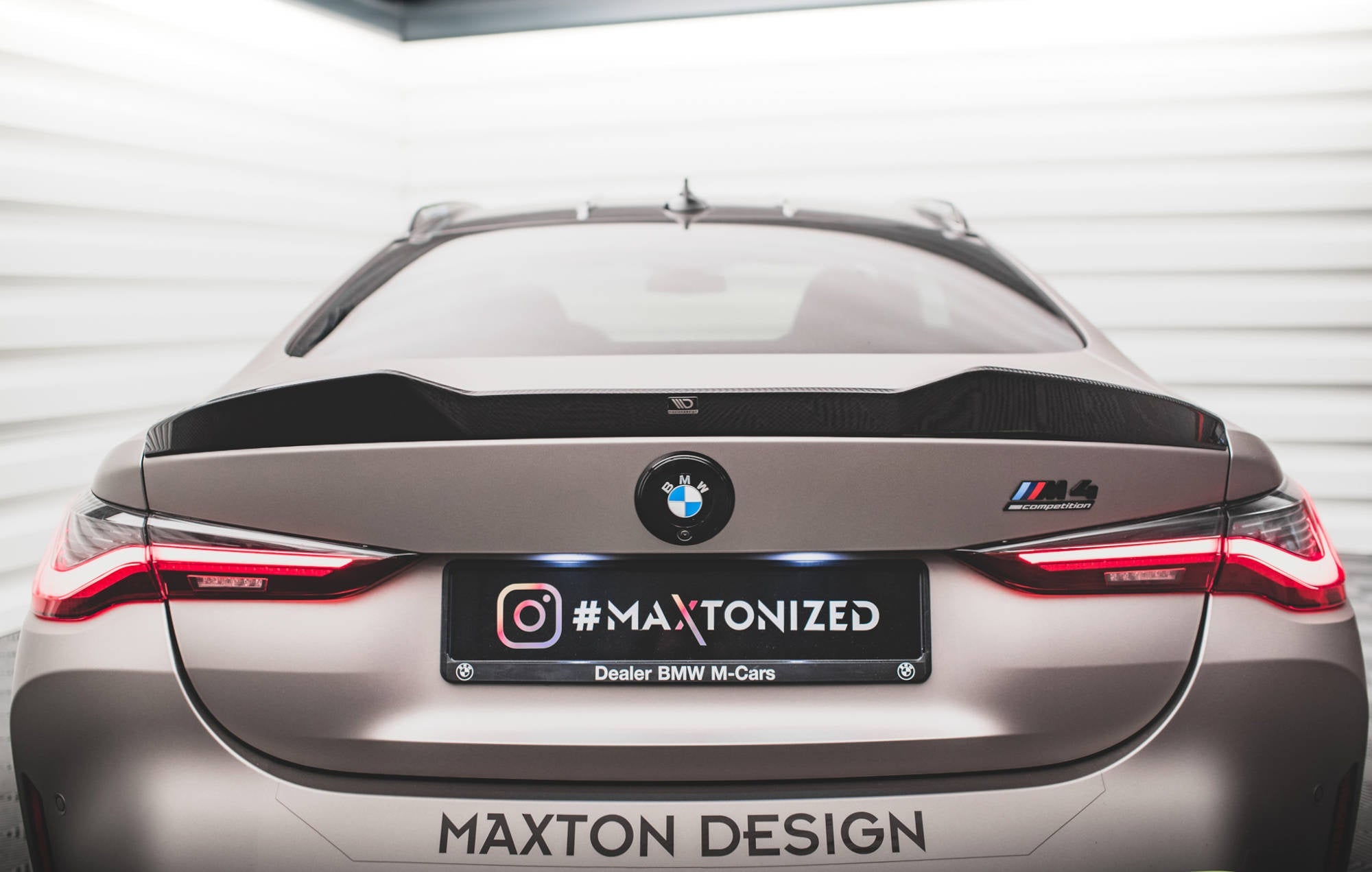 Maxton Design Prepreg Carbon Fiber Tailgate Spoiler para BMW M4 G82 / G82 Facelift / M440i / 4 M-Pack G22 / G22 Facelift - imagen 10
