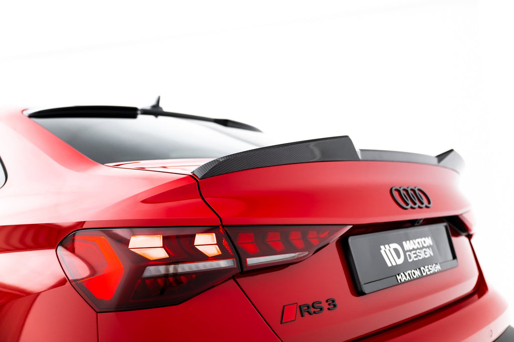 Maxton Design Prepreg Carbon Fiber Tailgate Spoiler V.1 para Audi RS3 / S3 / A3 S-Line / A3 Sedan 8Y Facelift - imagen 5