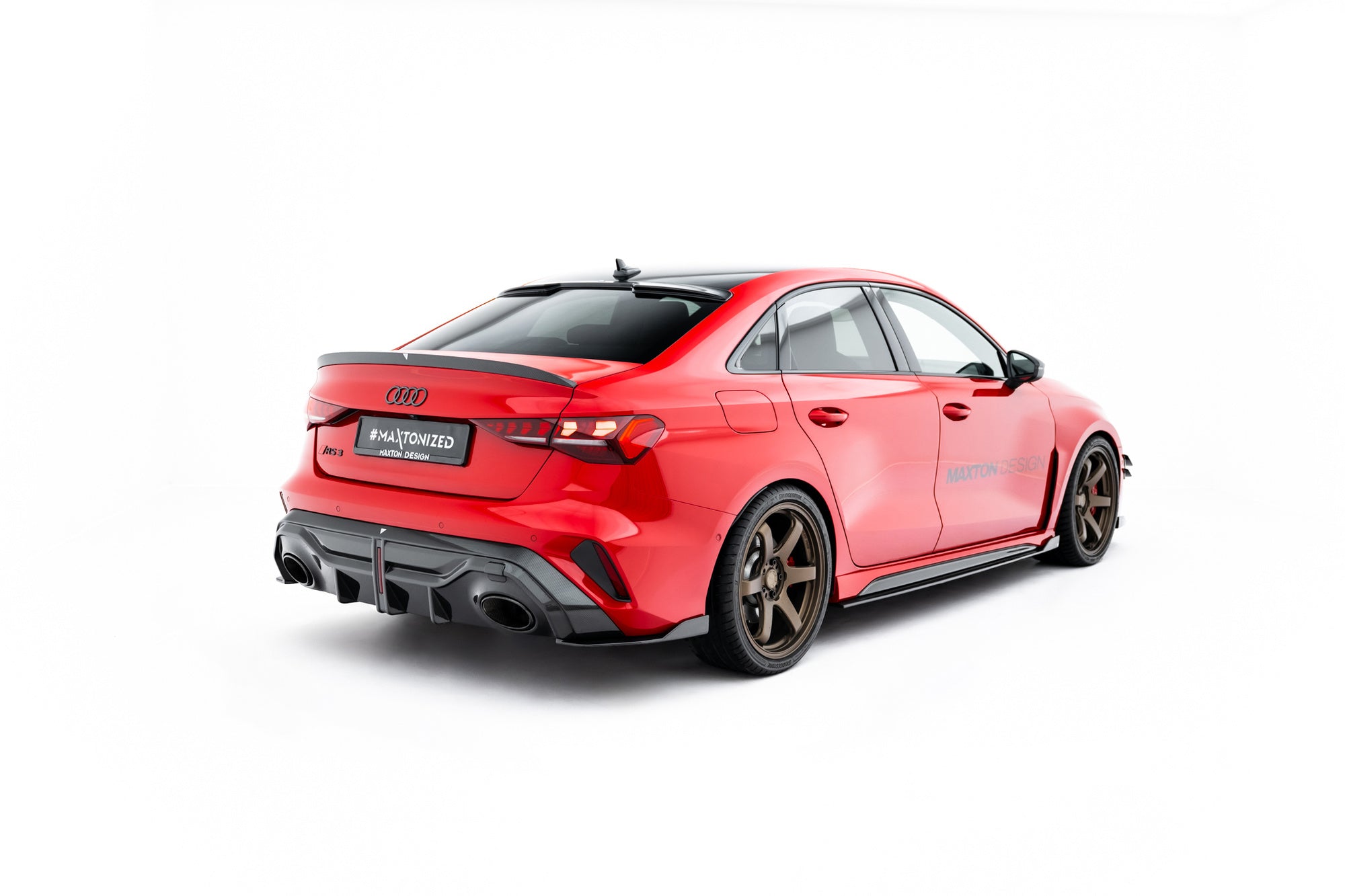 Maxton Design Prepreg Carbon Fiber Tailgate Spoiler V.2 para Audi RS3 / S3 / A3 S-Line / A3 Sedan 8Y Facelift - imagen 3