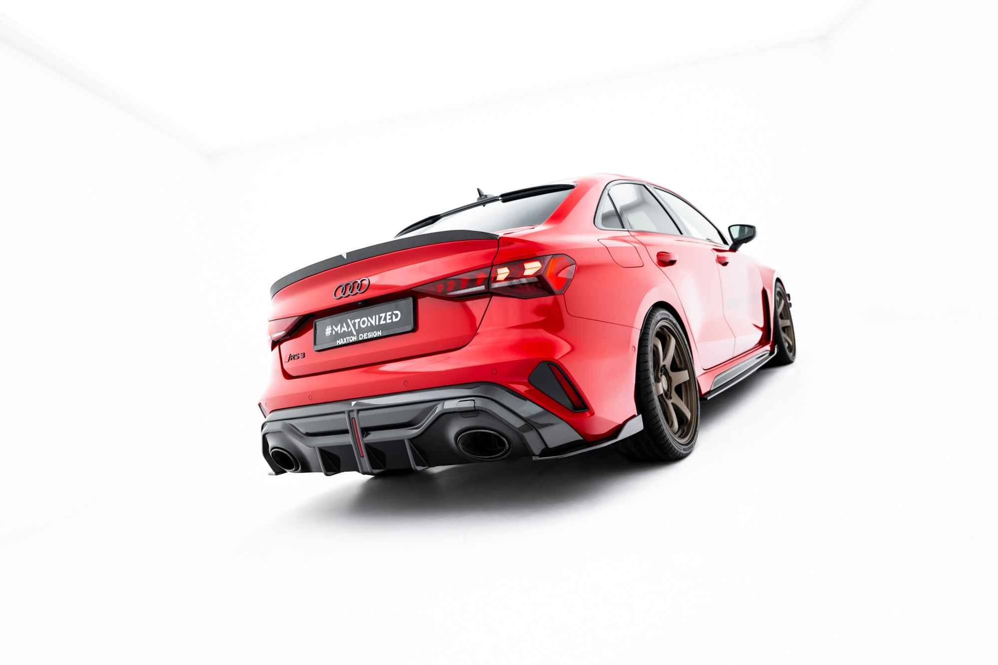 Maxton Design Prepreg Carbon Fiber Tailgate Spoiler V.2 para Audi RS3 / S3 / A3 S-Line / A3 Sedan 8Y Facelift - imagen 7