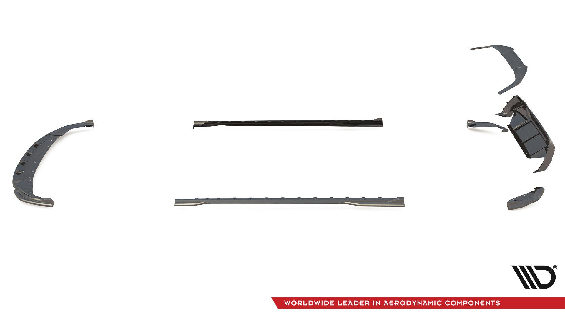 Maxton Design Set Of Prepreg Carbon Fiber Splitters para BMW 1 F40 M-Pack / M135i - imagen 14