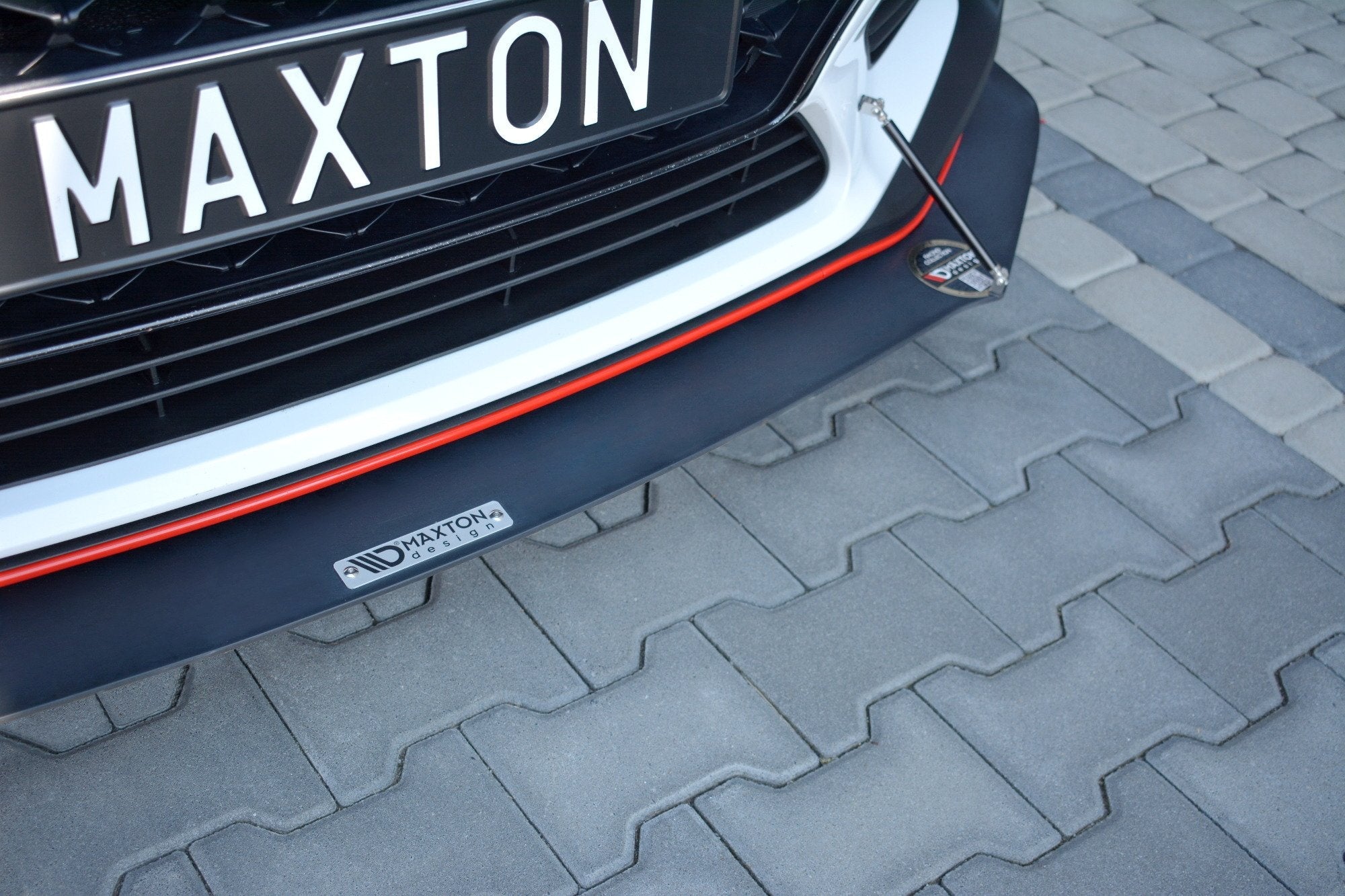 Maxton Design Front Racing Splitter para Hyundai I30 Mk3 N - imagen 2