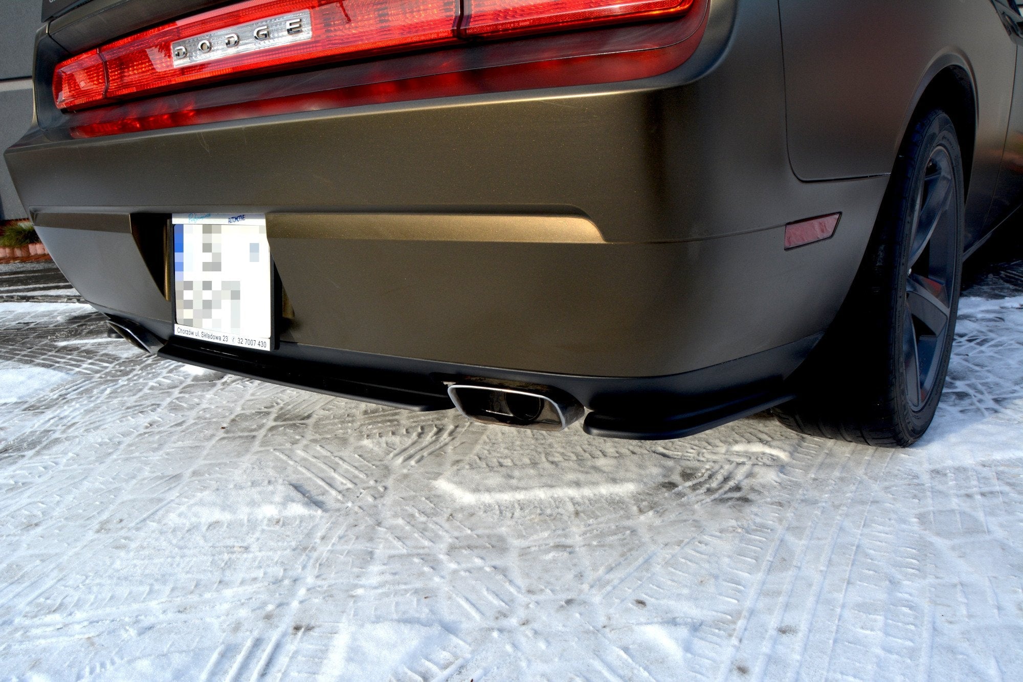 Maxton Design Splitters laterales traseros para Dodge Challenger Mk3. PHASE-I SRT8 Coupe - imagen 2