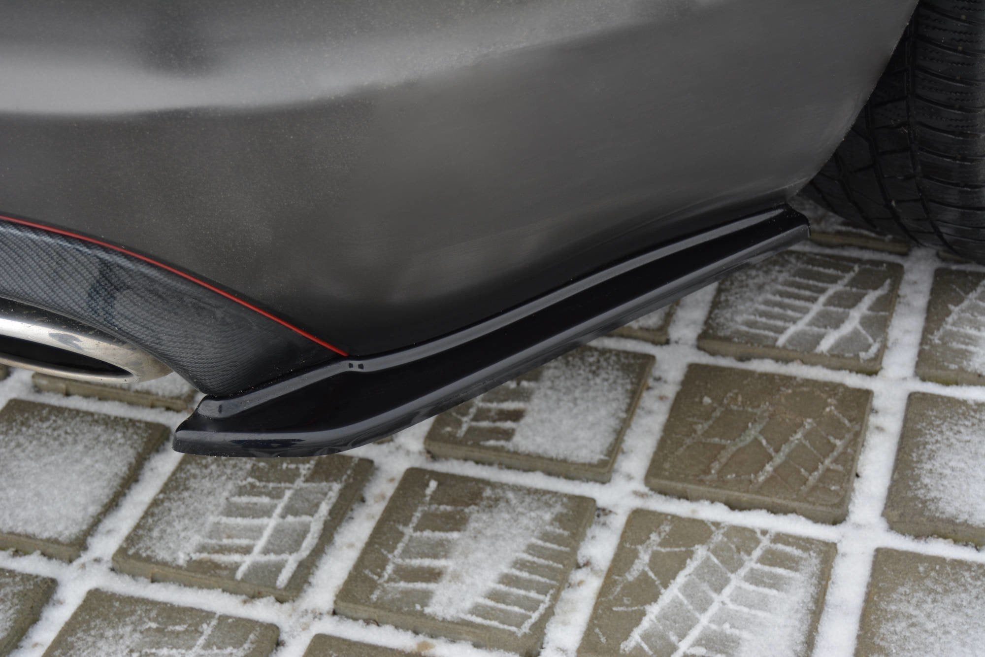 Maxton Design Splitters laterales traseros para Jaguar XF (X250) Mk1 Sportbrake S-PACK - imagen 1