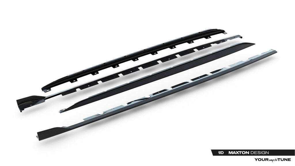 Maxton Design Set Of Prepreg Carbon Fiber Side Skirts para Audi RS3 Sedan 8Y Facelift - imagen 14