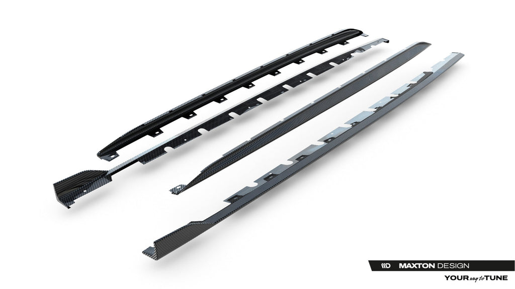 Maxton Design Set Of Prepreg Carbon Fiber Side Skirts para Audi RS3 Sedan 8Y Facelift - imagen 15