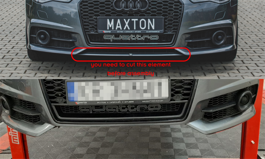 Maxton Design Splitter delantero para Audi A6 / A6 C7 S-line/ S6 C7 Facelift - imagen 8