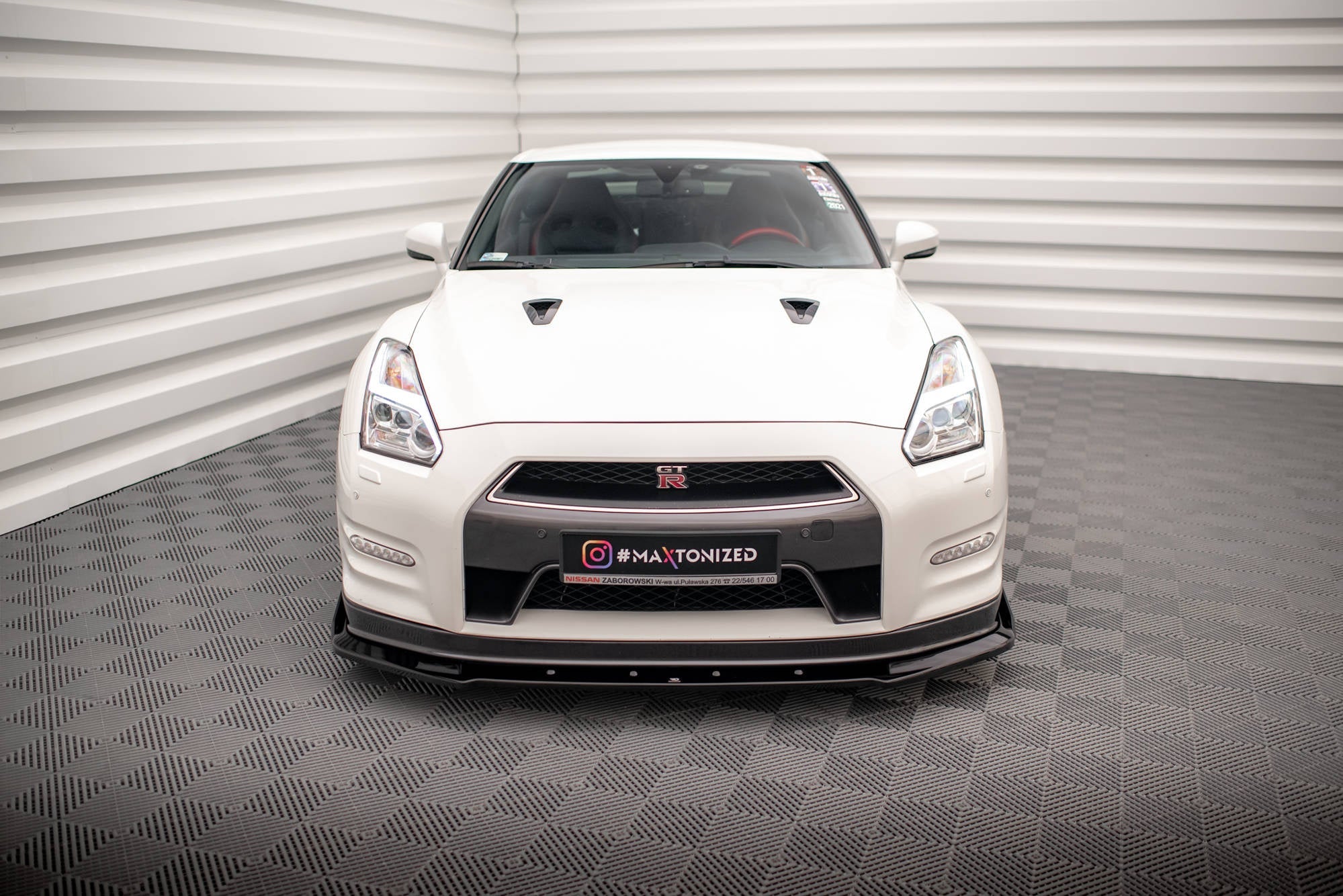 Maxton Design Splitter delantero + Flaps para Nissan GTR R35 Facelift - imagen 2