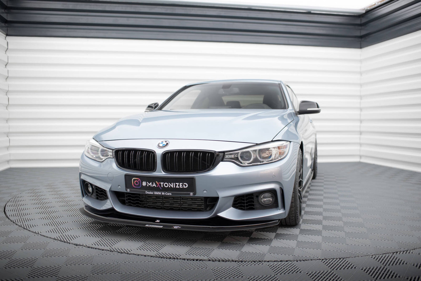 Maxton Design Hybrid Front Splitter para BMW 4 Coupe / Gran Coupe / Cabrio M-Pack F32 / F36 / F33 - imagen 1