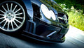 Maxton Design Splitter delantero para Mercedes CLK W209 BLACK (SL BLACK SERIES LOOK) - imagen 1