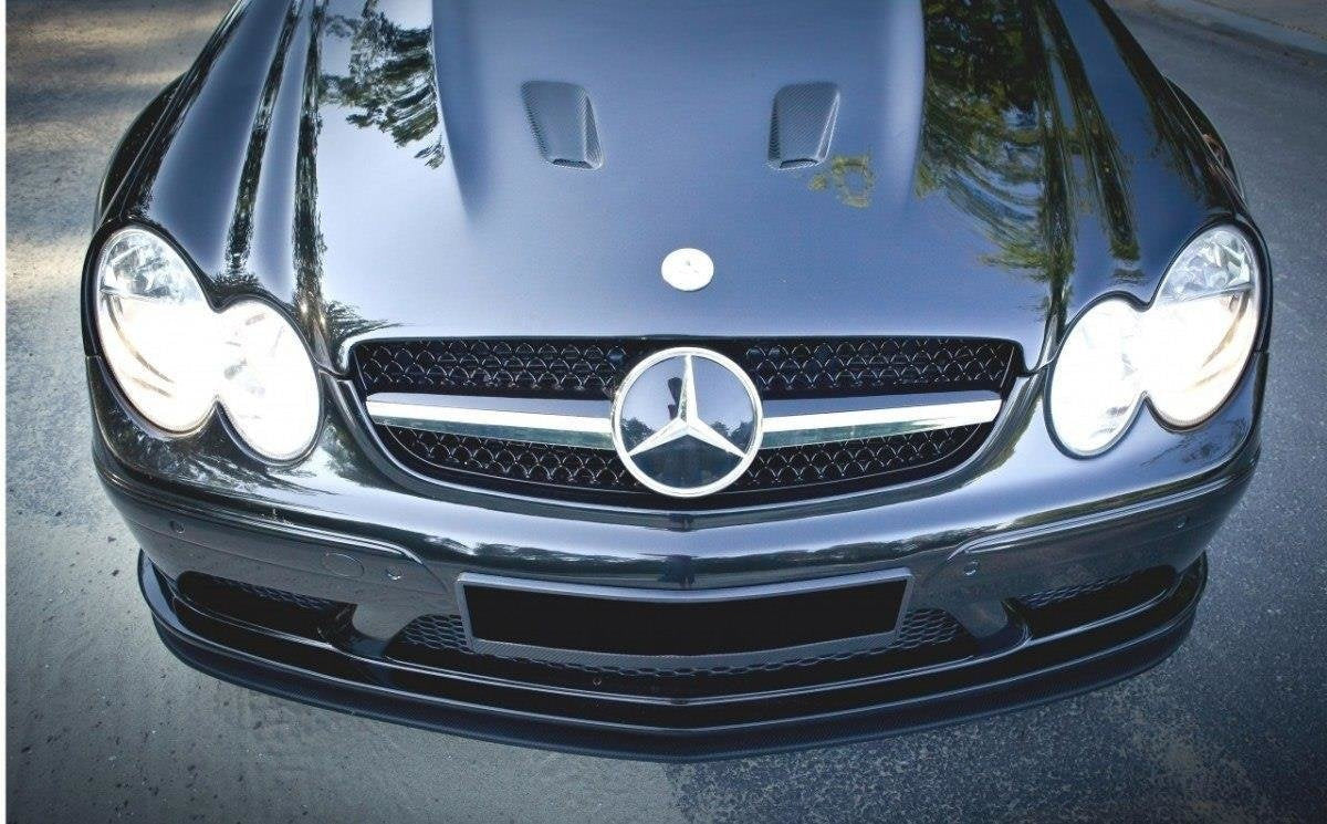 Maxton Design Splitter delantero para Mercedes CLK W209 BLACK (SL BLACK SERIES LOOK) - imagen 3