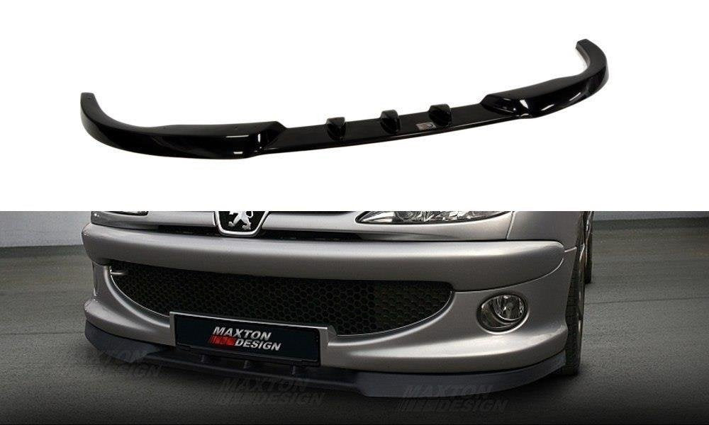 Maxton Design Splitter delantero para Peugeot 206 (for: CC, RC, GTI, S16, XSI, XS, Sport) - imagen 1