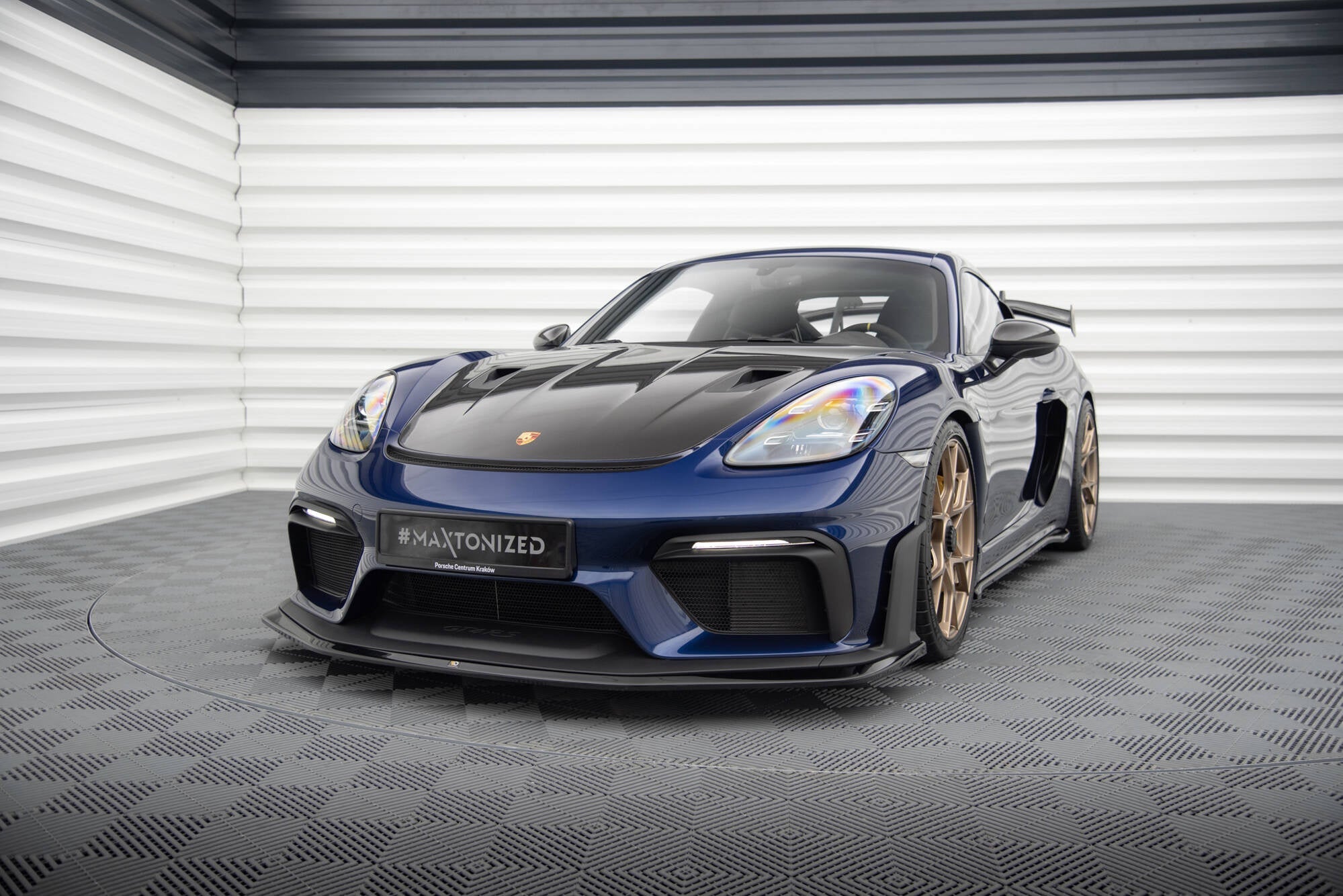 Maxton Design Splitter delantero para Porsche 718 Cayman GT4 RS 982c - imagen 1